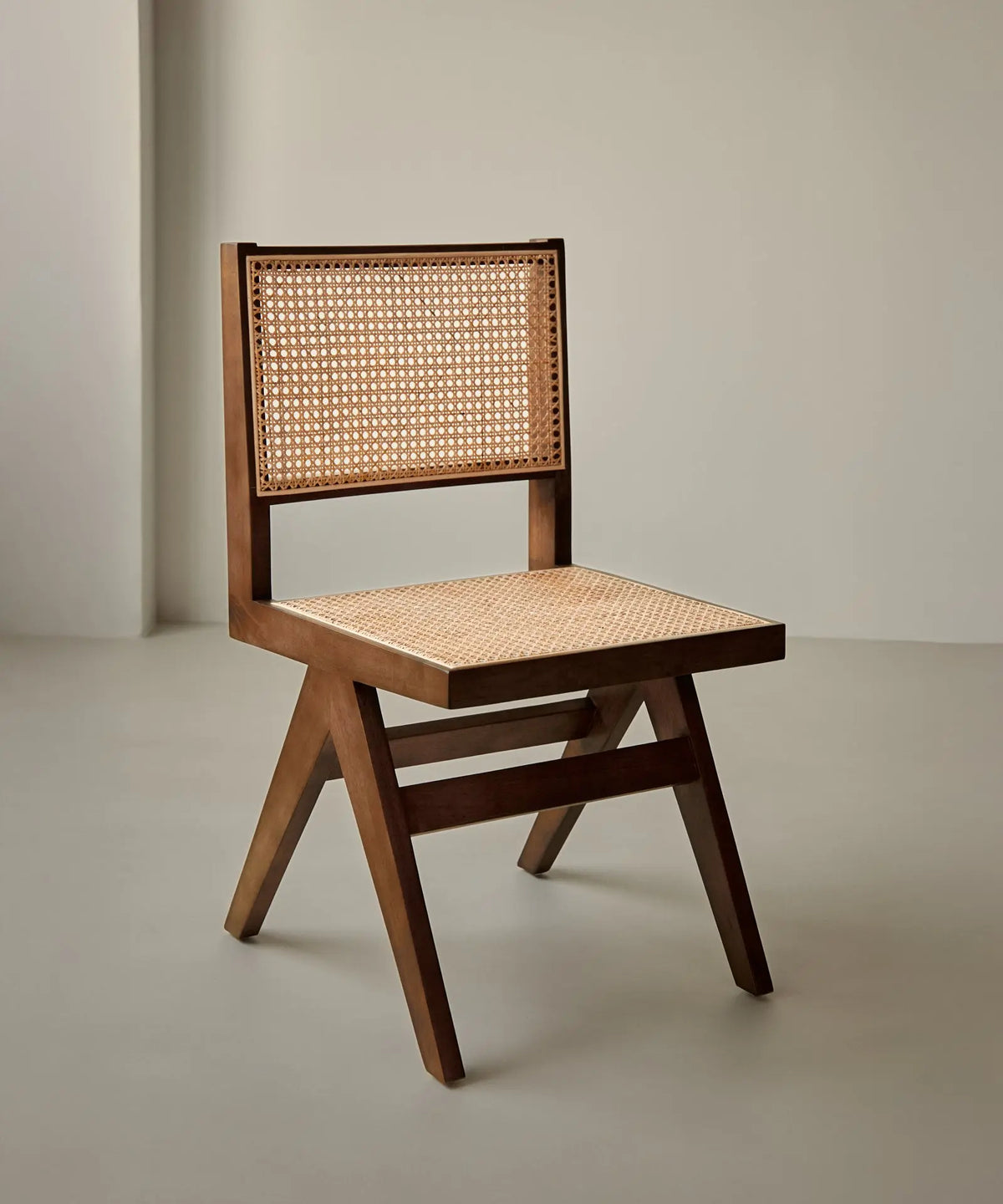 46643730415953 Silla de Comedor en Madera y Ratán Chiara Sillas de Madera Northdeco