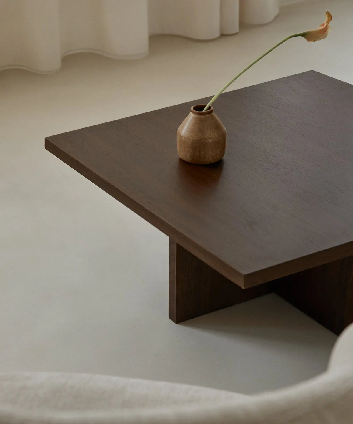 54935121199490 Mesa de Centro Cuadrada en Madera Nara (80x80 cm) Mesas de Madera Northdeco