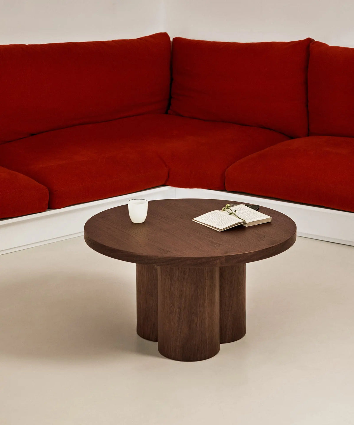49046401352017 Mesa de Centro Redonda en Madera Odette (80 cm) Mesas de Madera Northdeco
