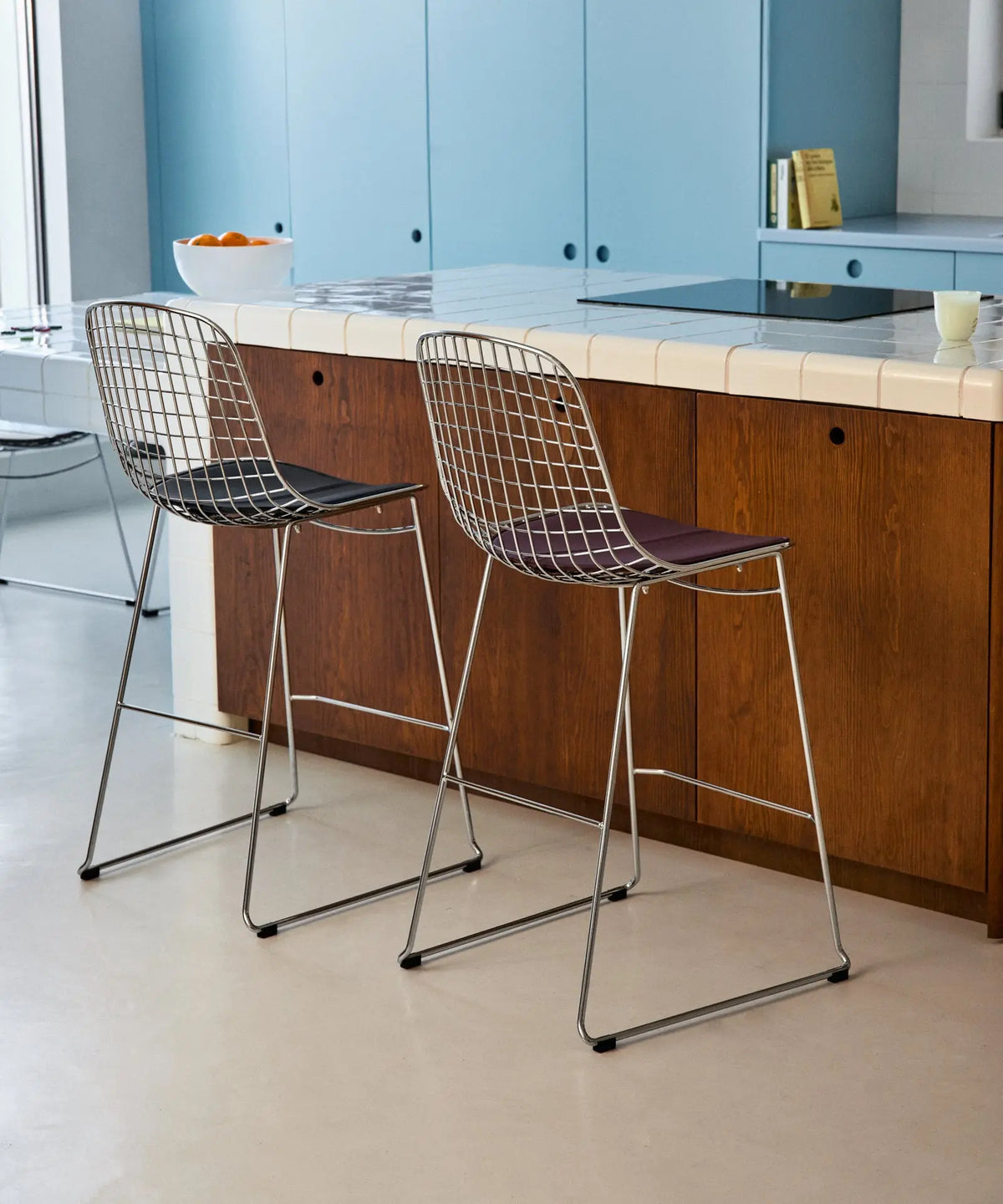 56341954691458 Taburete Alto de Metal Roma Taburetes Northdeco