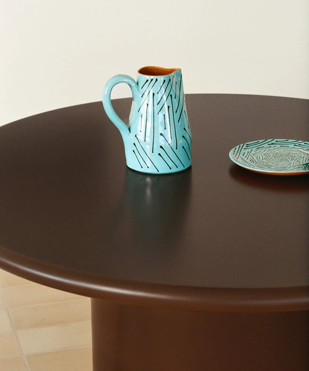 56684885442946 Mesa de Comedor de Madera Dilara (Ø120 cm) Mesas de Madera Northdeco