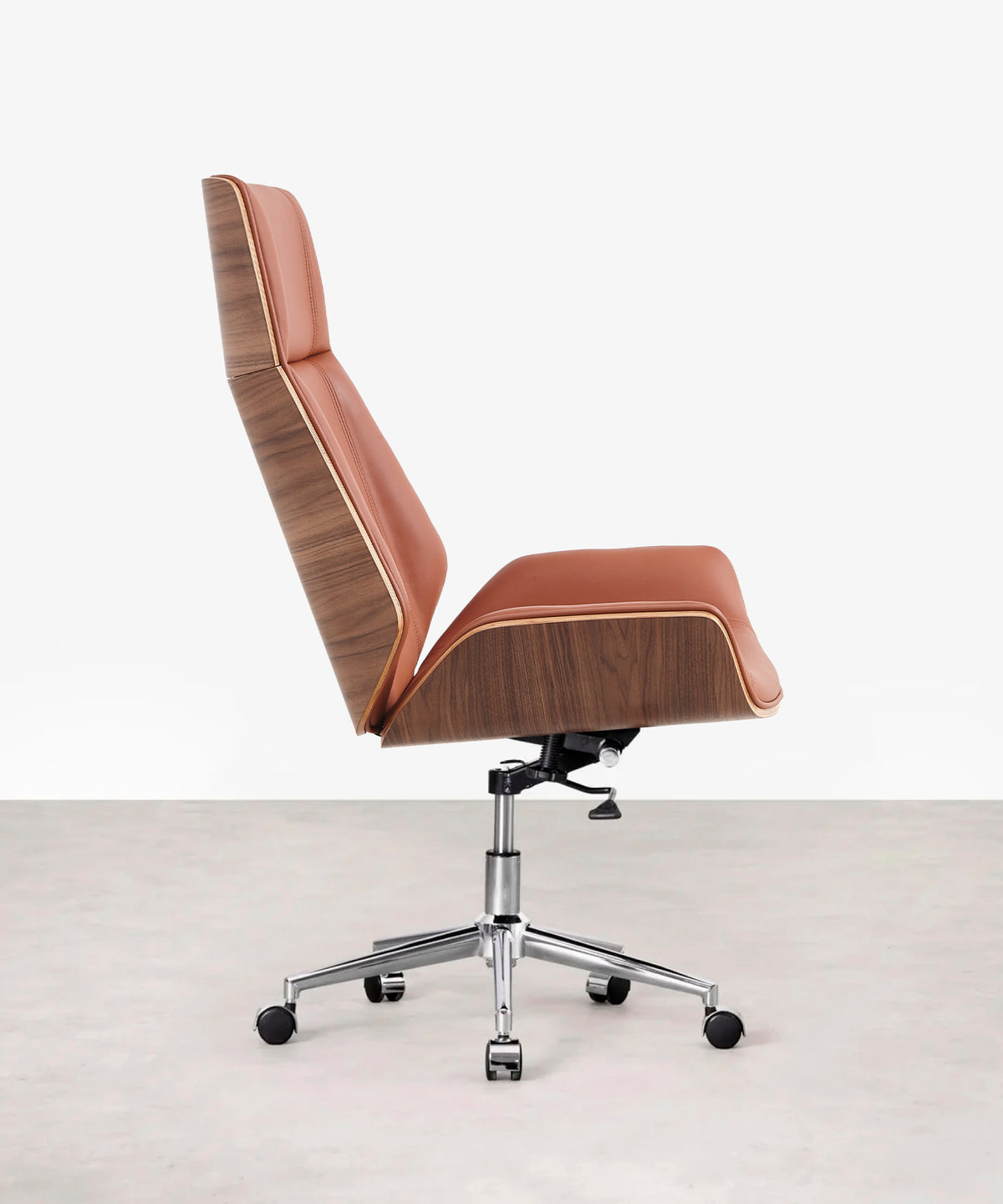 49918558241105 Silla de Escritorio Marvin High - Piel Italiana Sillas de Oficina Northdeco