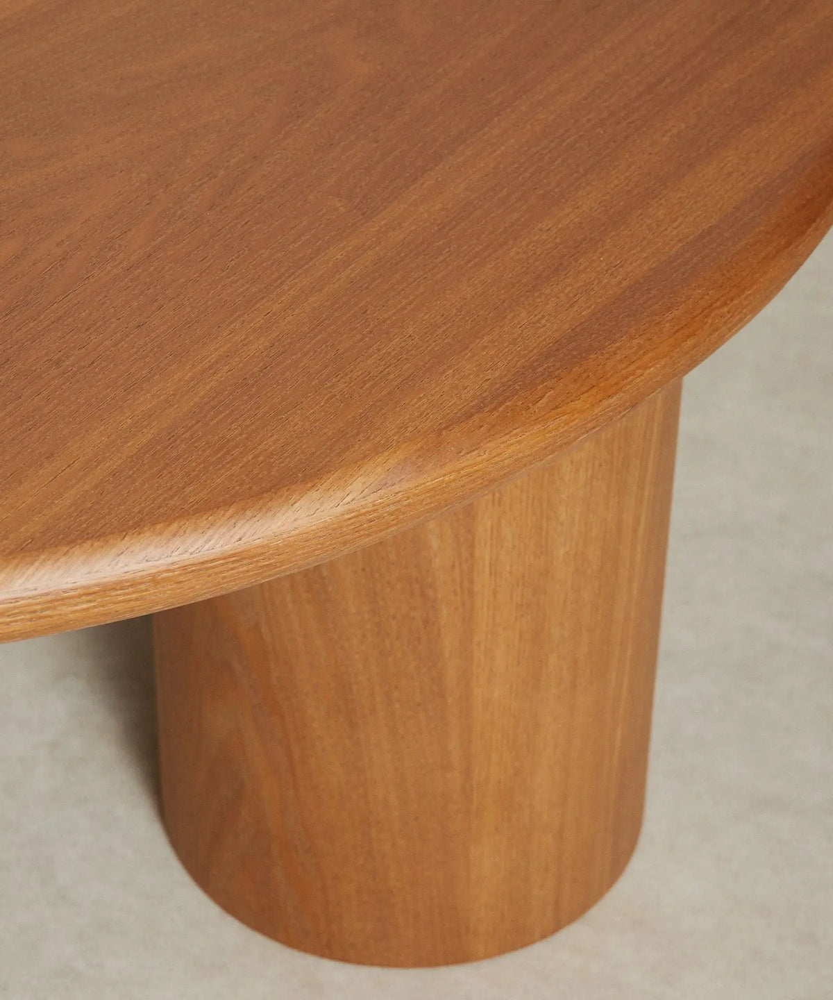 55498348495234 Mesa de Centro Redonda en Madera Aisha (80 cm) Mesas de Madera Northdeco