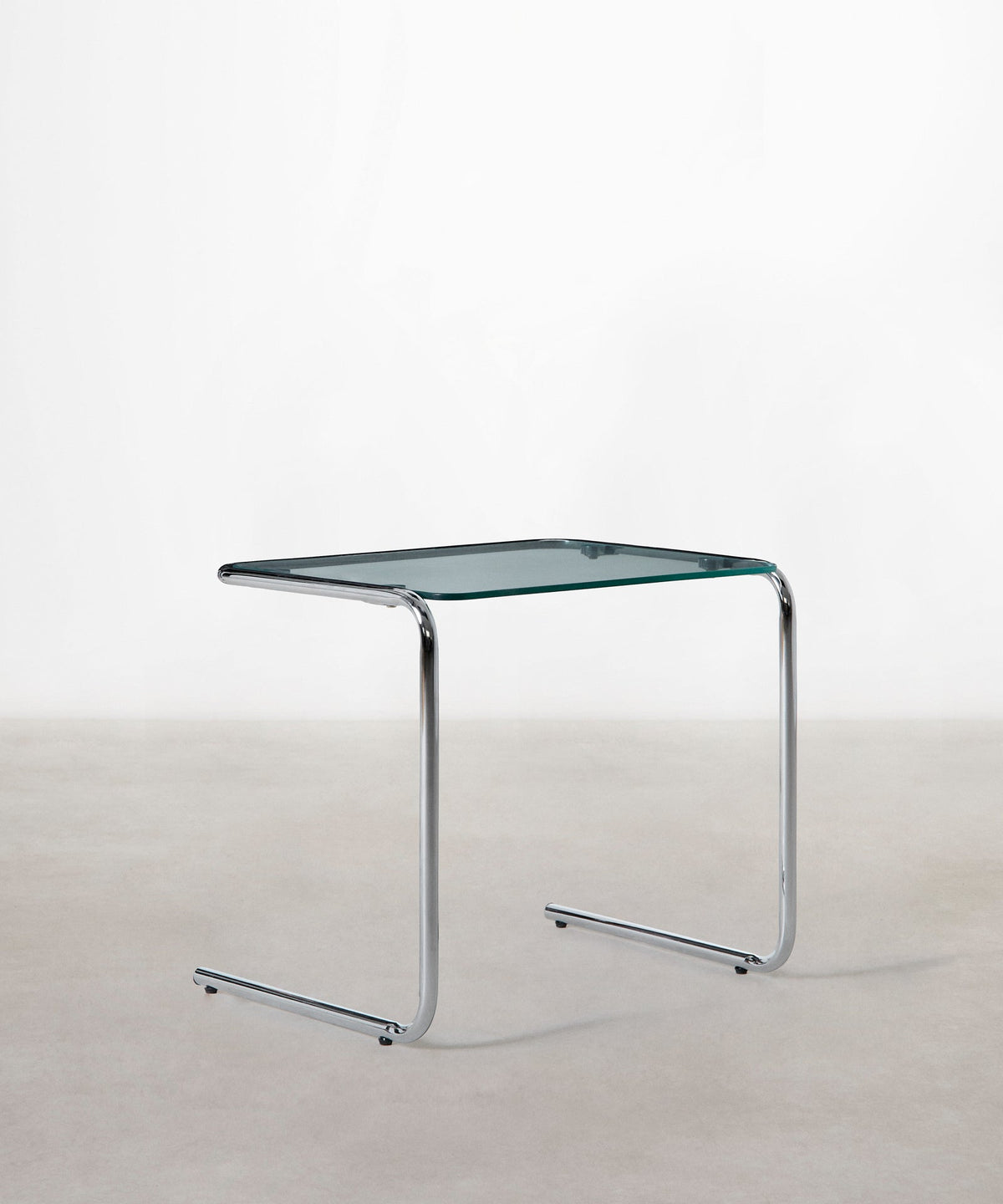 56320831259010 Mesa Auxiliar de Metal y Cristal Templado Bonet Mesas Auxiliares Northdeco