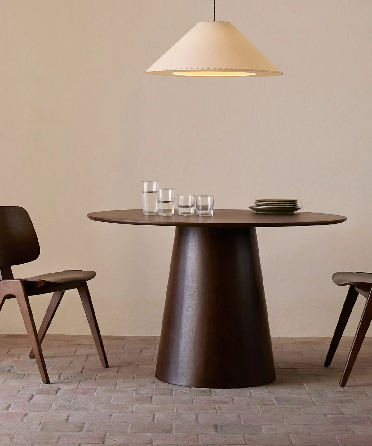 49046488285521 Mesa de Comedor Redonda en Madera Nelly (120 cm) Mesas de Madera Northdeco
