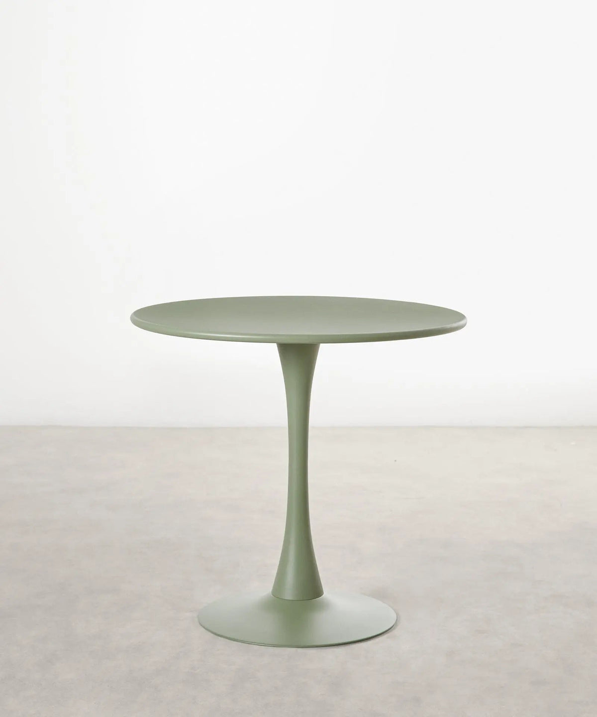 55274345791874 Mesa redonda de madera y fibra de vidrio Tulia (100 cm) Mesas Northdeco Verde