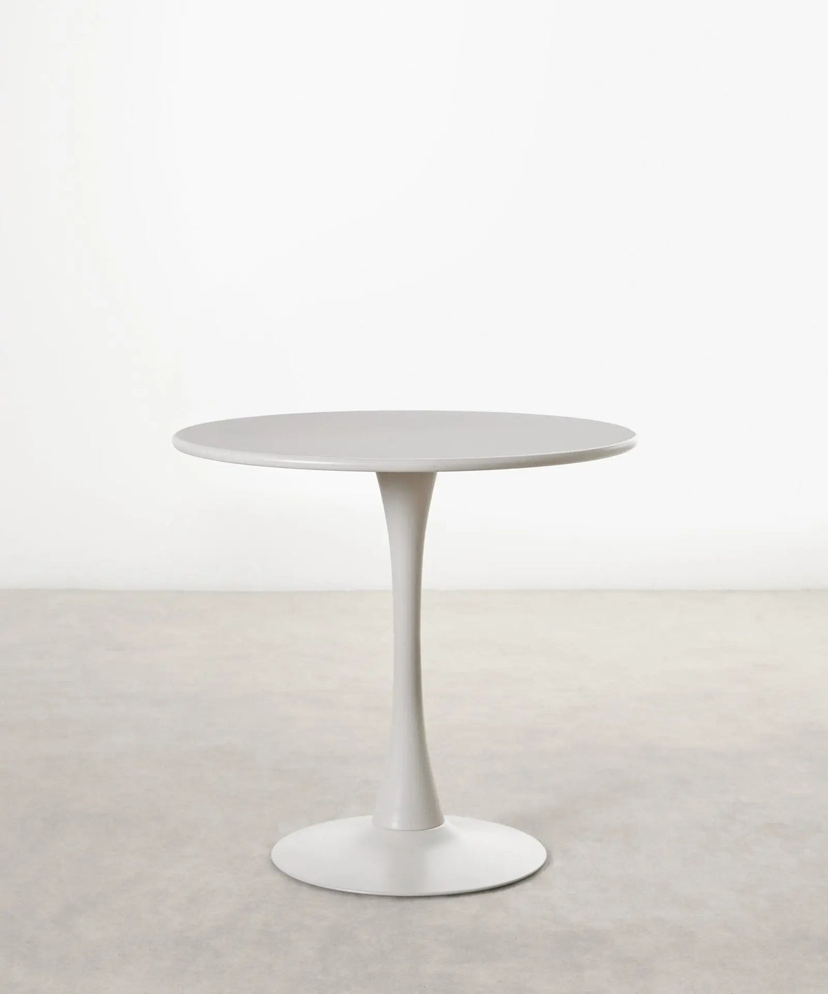 55274345693570 Mesa redonda de madera y fibra de vidrio Tulia (100 cm) Mesas Northdeco Gris Claro