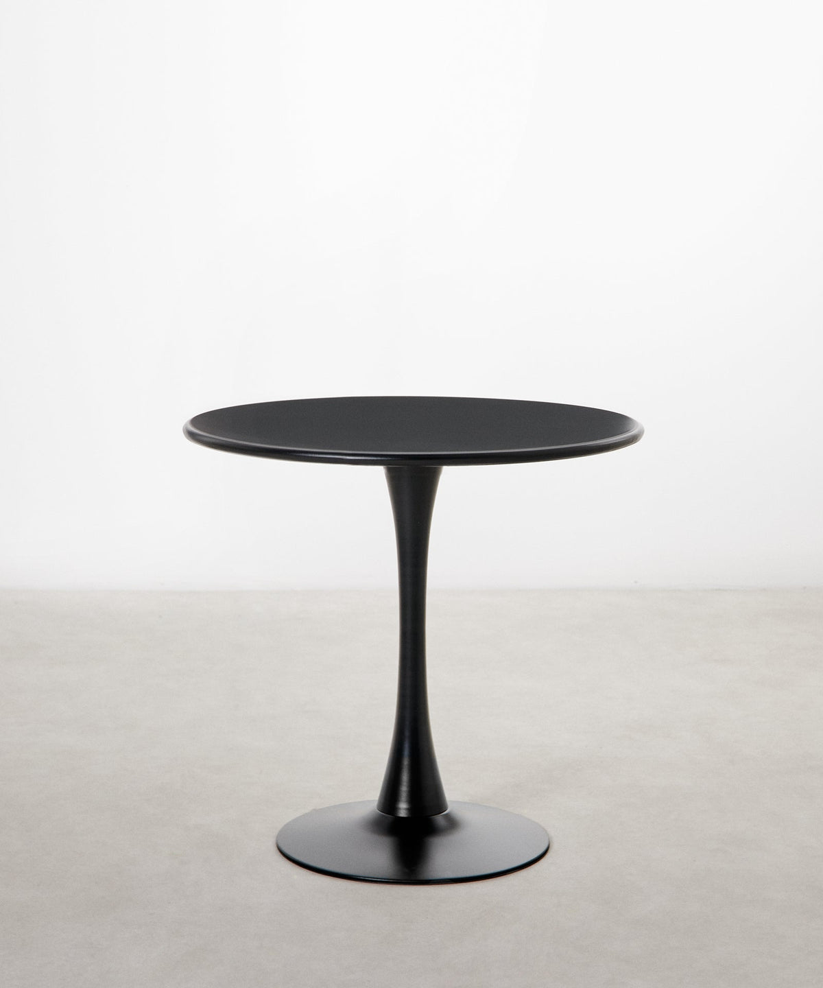 55223294099842 Mesa redonda de madera y fibra de vidrio Tulia (100 cm) Mesas Northdeco Negro