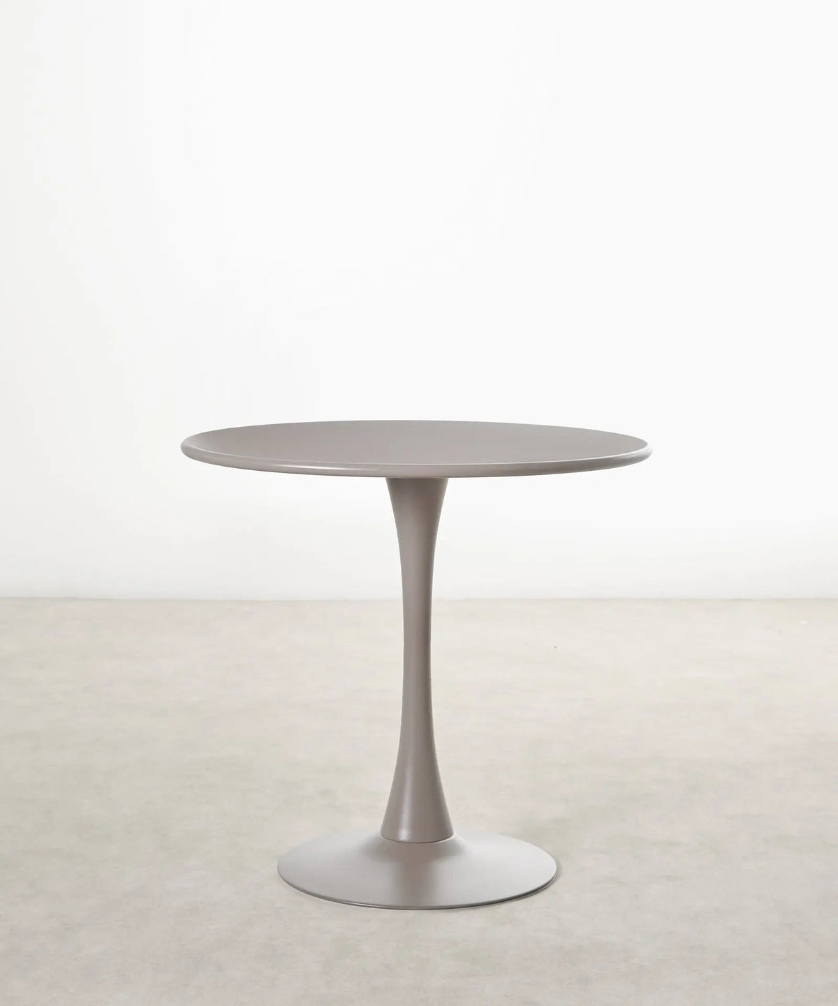 55274345726338 Mesa redonda de madera y fibra de vidrio Tulia (100 cm) Mesas Northdeco Taupe