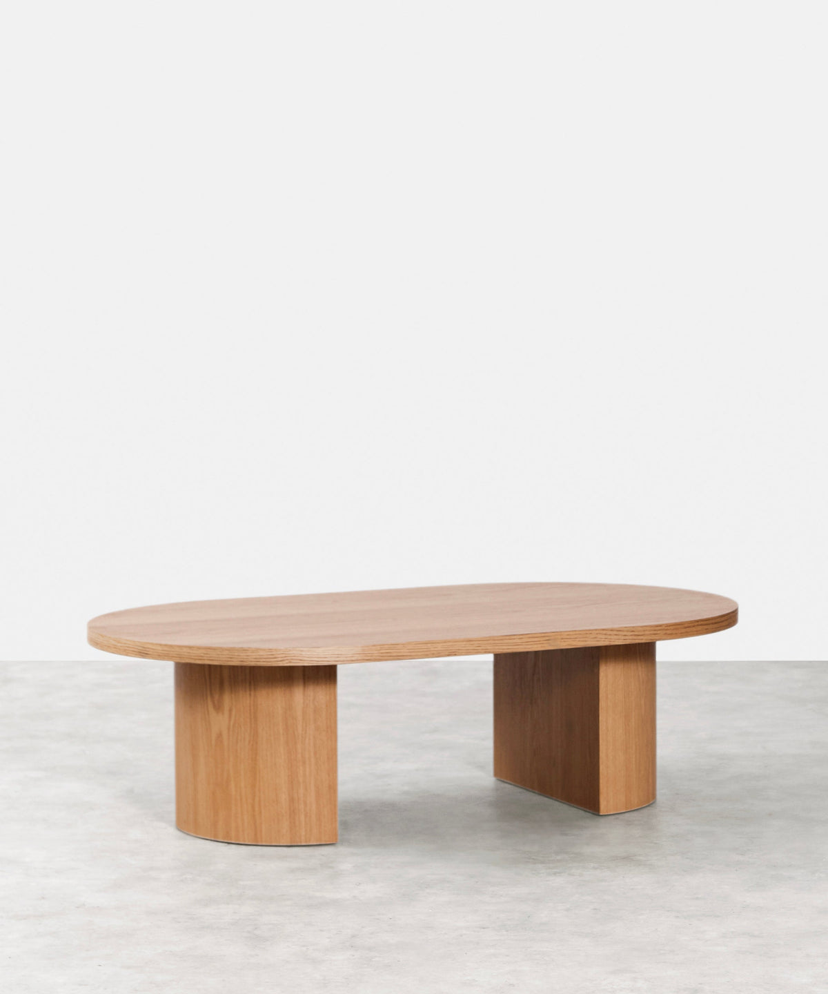 55061913043330 Mesa de Centro Ovalada Lily Mesas de Madera Northdeco