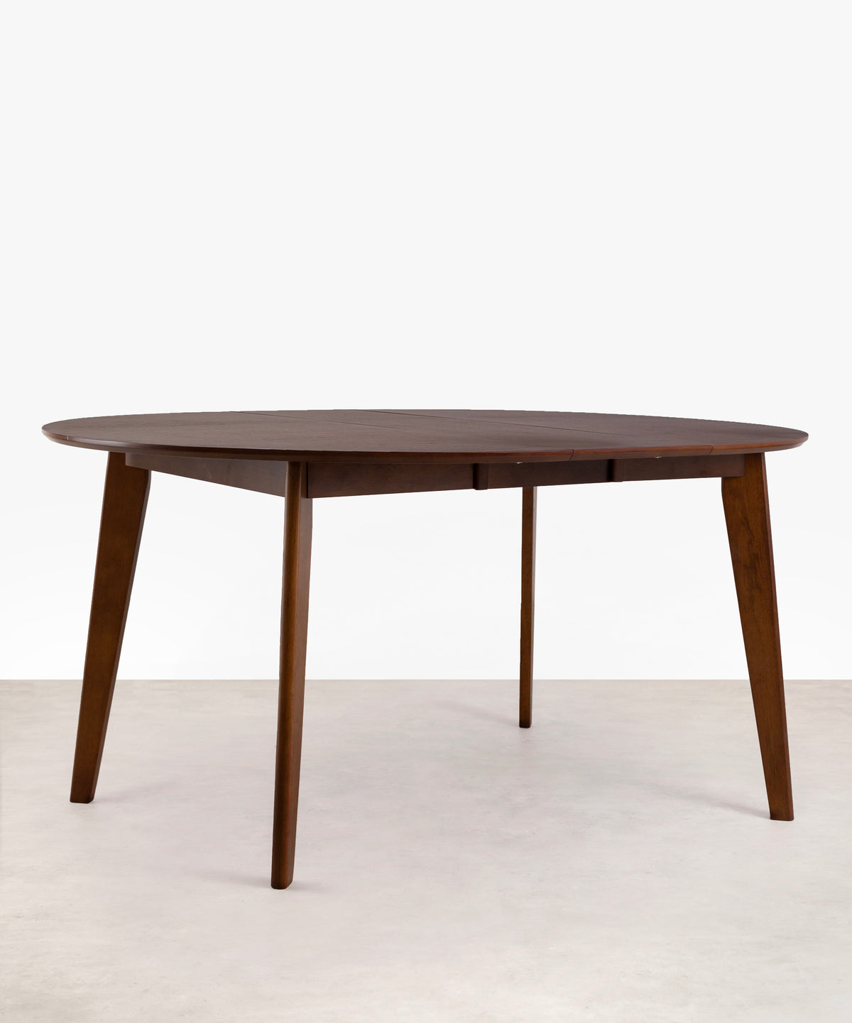 47675040039249 Mesa de Comedor Redonda Extensible Gala Walnut (120-150 cm) Mesa de Madera Northdeco