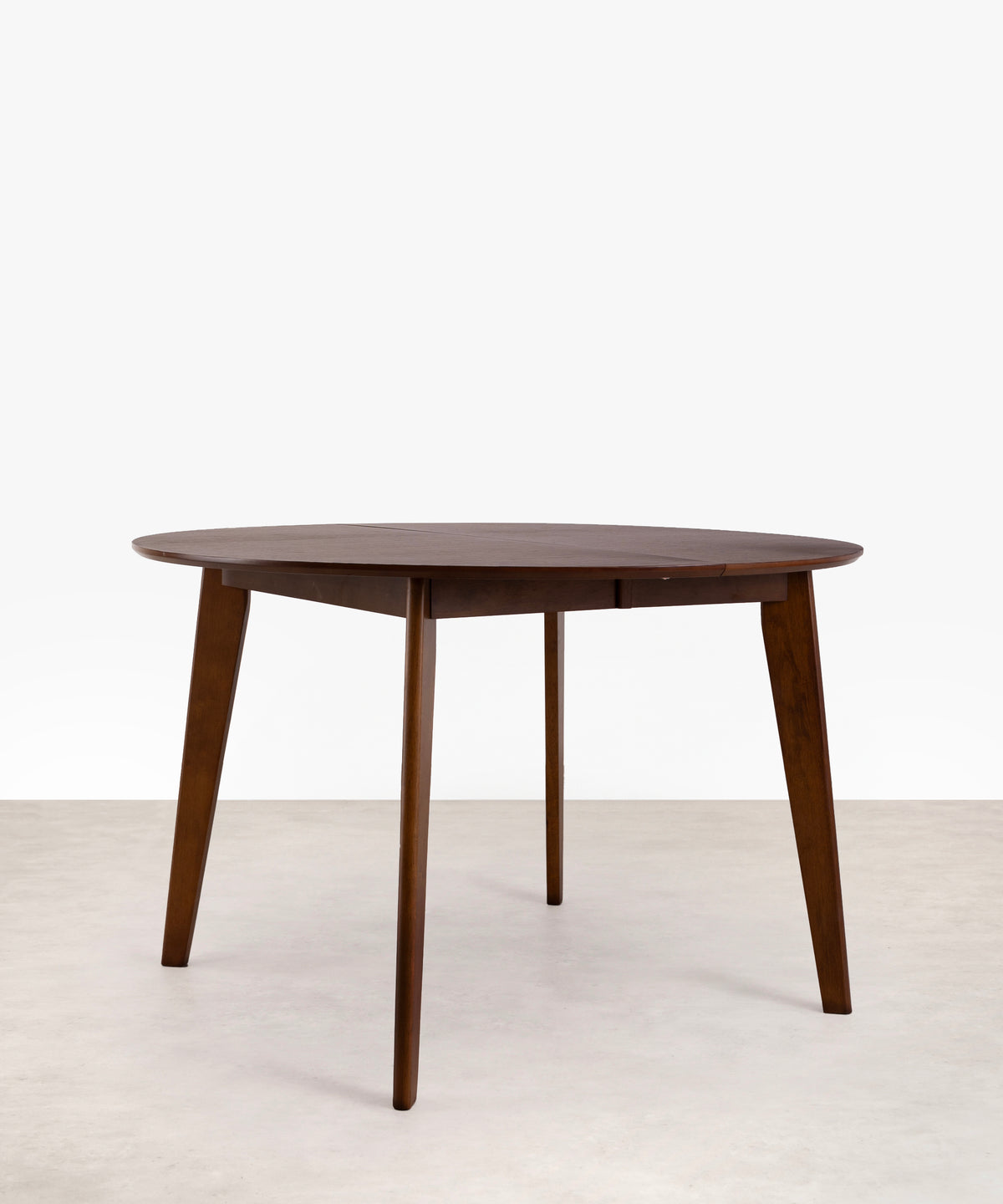 47675040039249 Mesa de Comedor Redonda Extensible Gala Walnut (120-150 cm) Mesa de Madera Northdeco