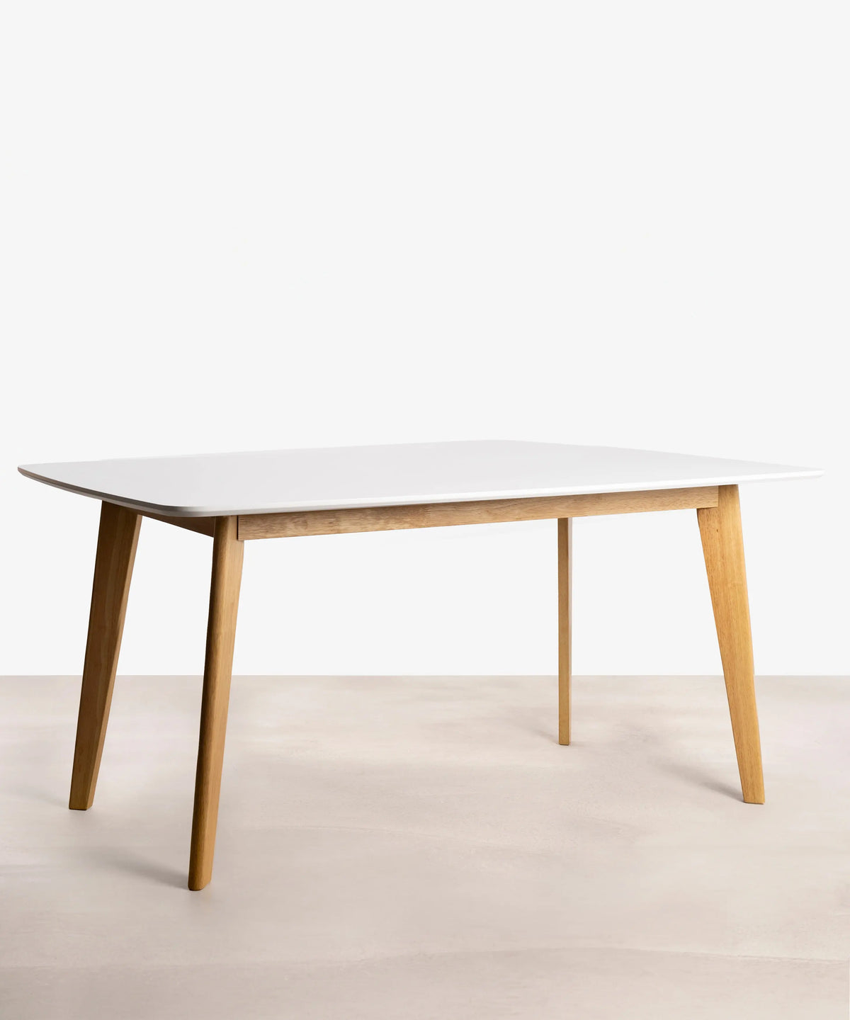 Mesa de Comedor Rectangular Lena (150 x 90 cm) Mesas de Madera Northdeco Blanco