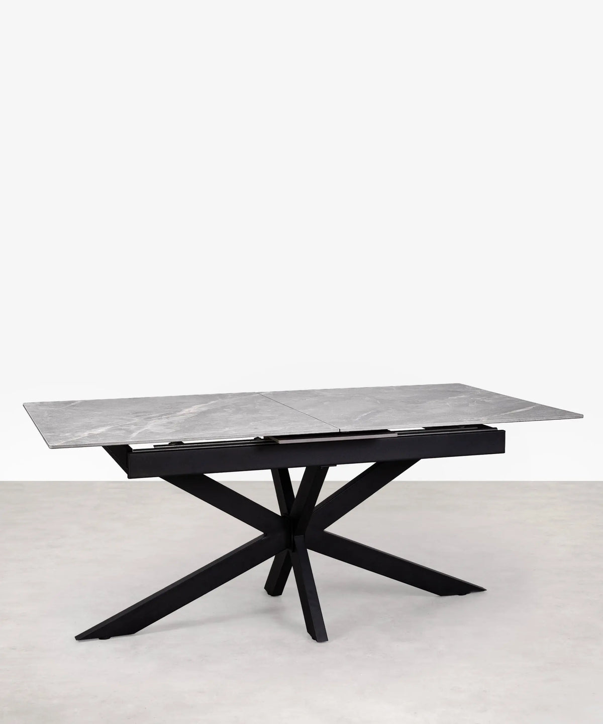 Mesa de Comedor Rectangular Extensible Travis (180-220 cm) - Glossy Grey Mesas de Comedor Northdeco