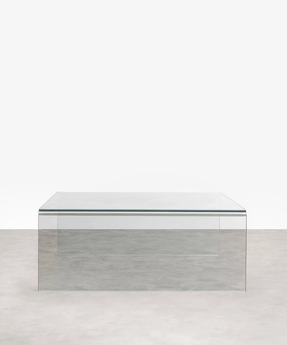 47204970430801 Mesa Cuadrada de Cristal Burano 100 cm x 100 cm Mesas de Cristal Northdeco