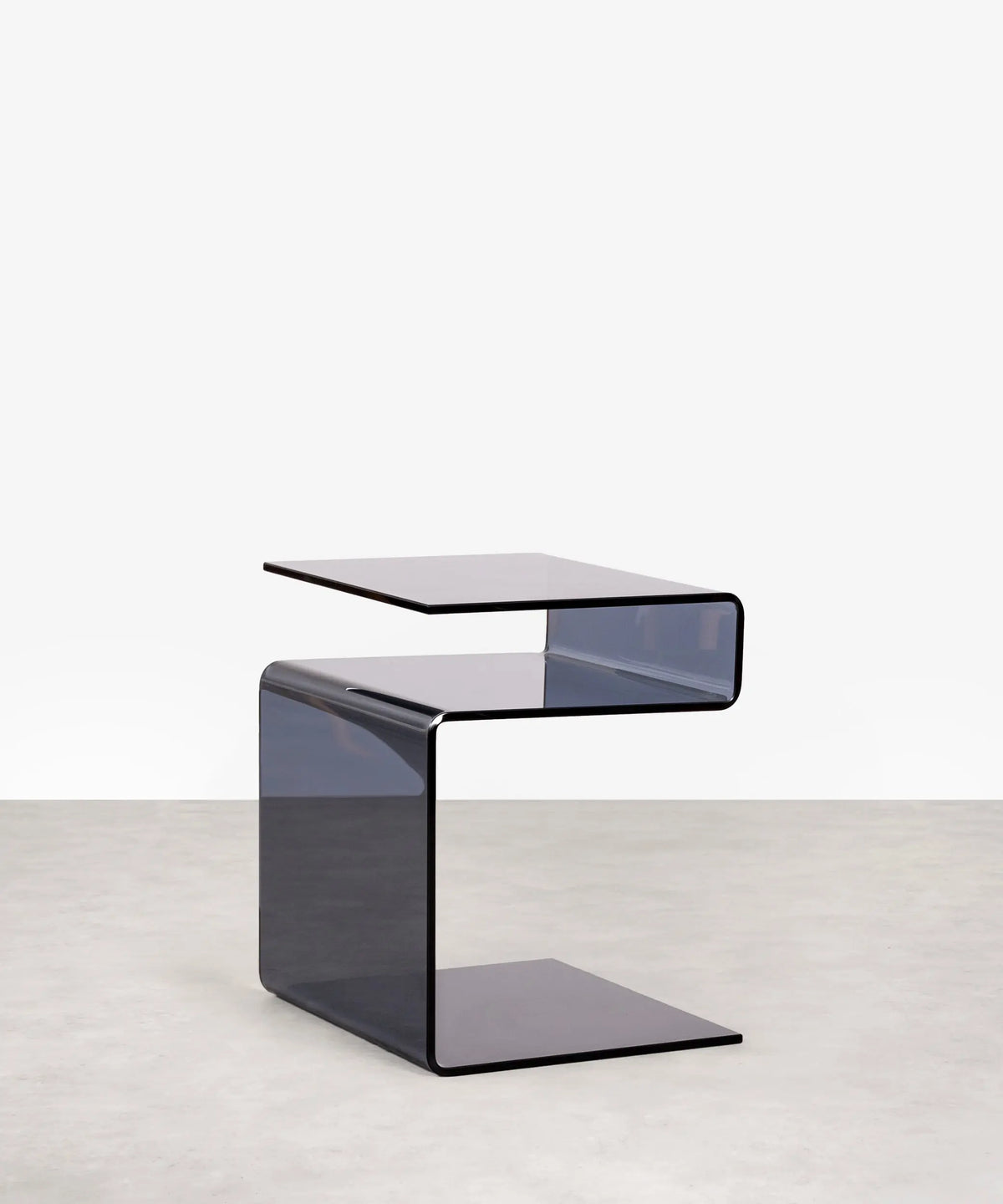 48466581881169 Mesa Auxiliar de Cristal de Saura  Northdeco Negro