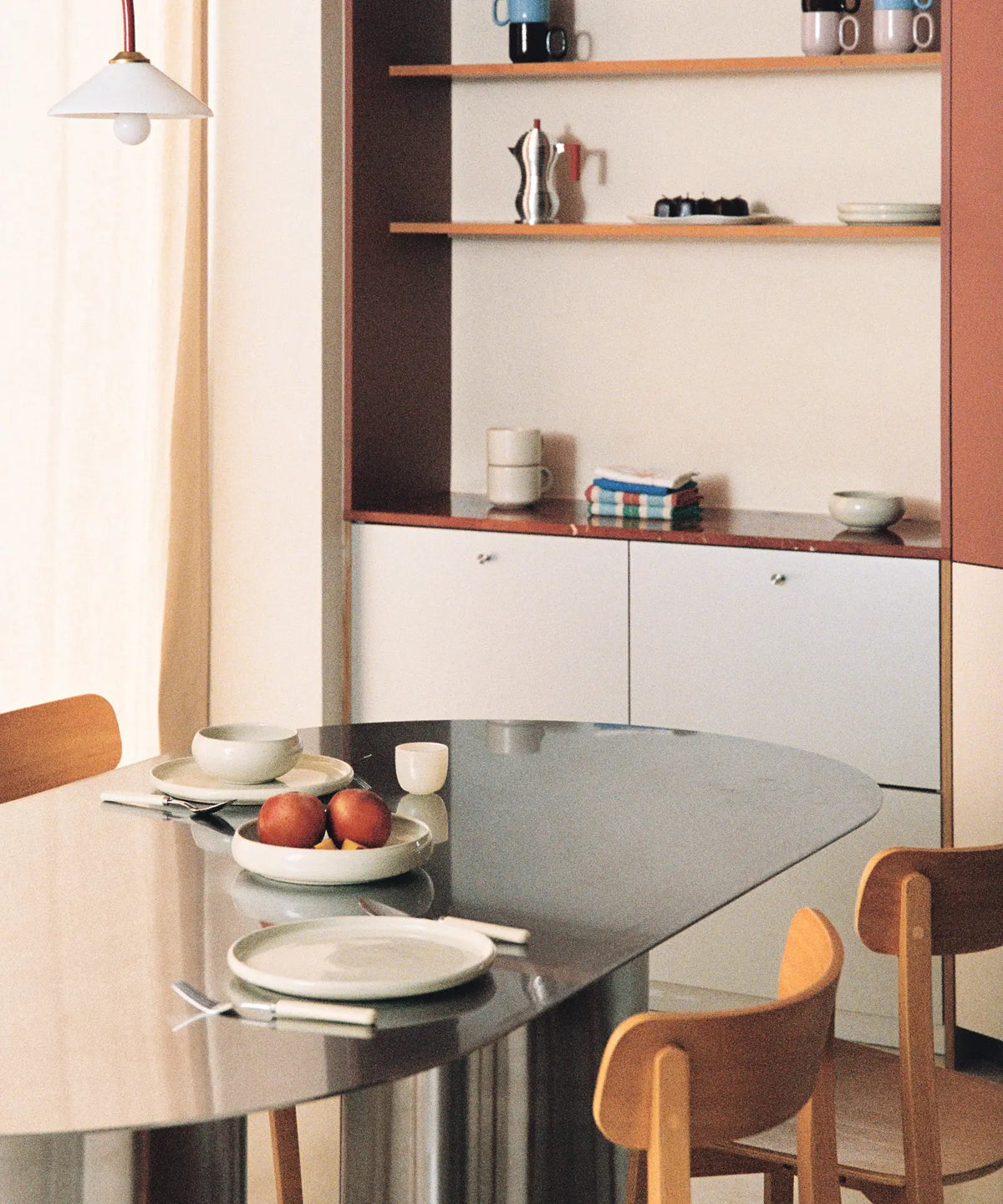 56701152952706 Mesa de Comedor Ovalada en Acero Laminado Iron (200 x 76 cm) Mesas Northdeco