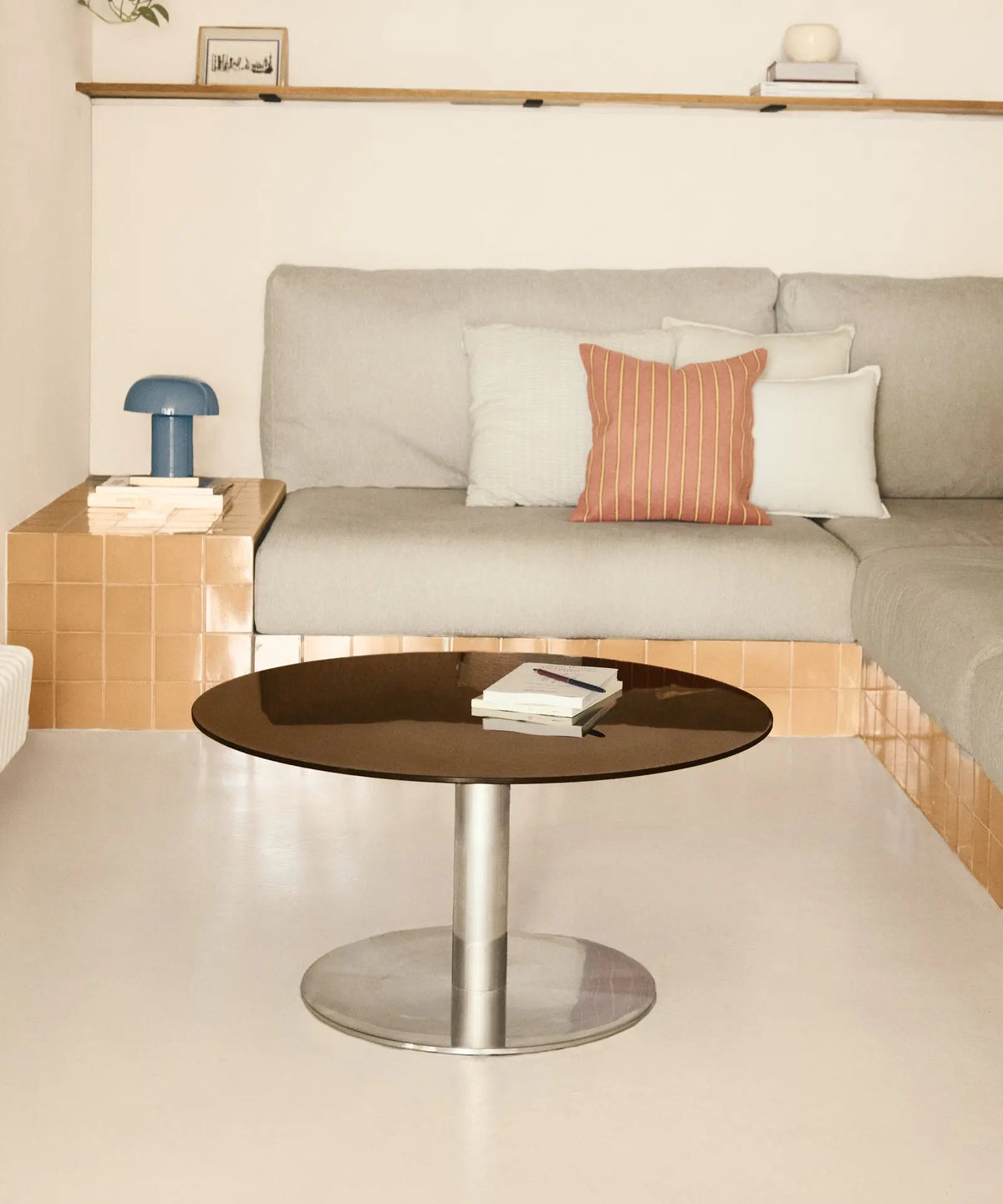 56714375102850 Mesa de Comedor Redonda en Acero Laminado Riva Mesas Northdeco