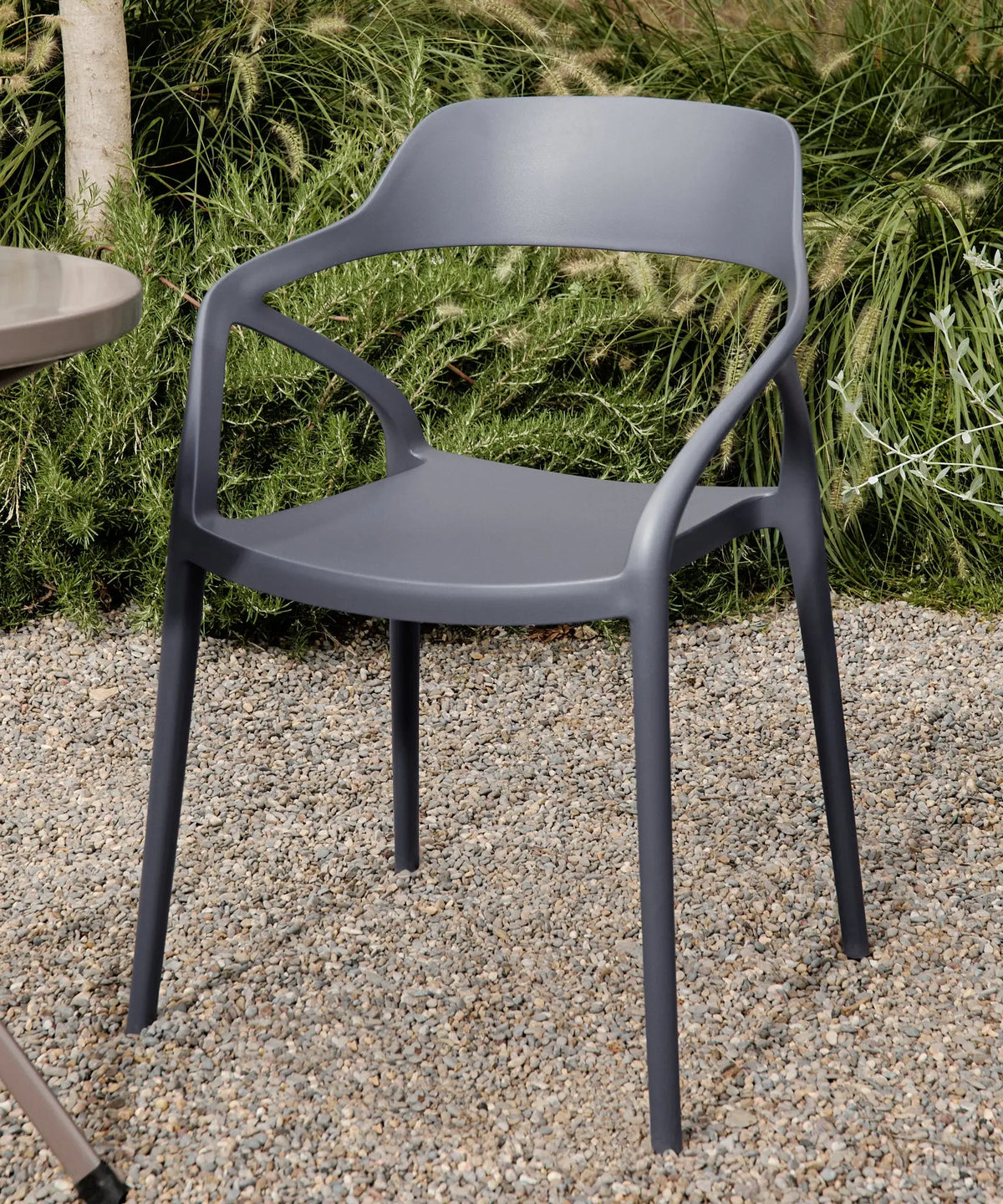 48433243193681 Silla de Polipropileno con Reposabrazos Grace Sillas de Plástico Northdeco