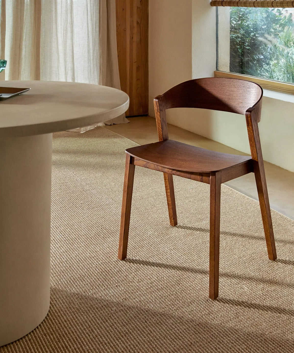 54883786719618 Silla de comedor en Madera con Reposabrazos Renzo Sillas de Madera Northdeco