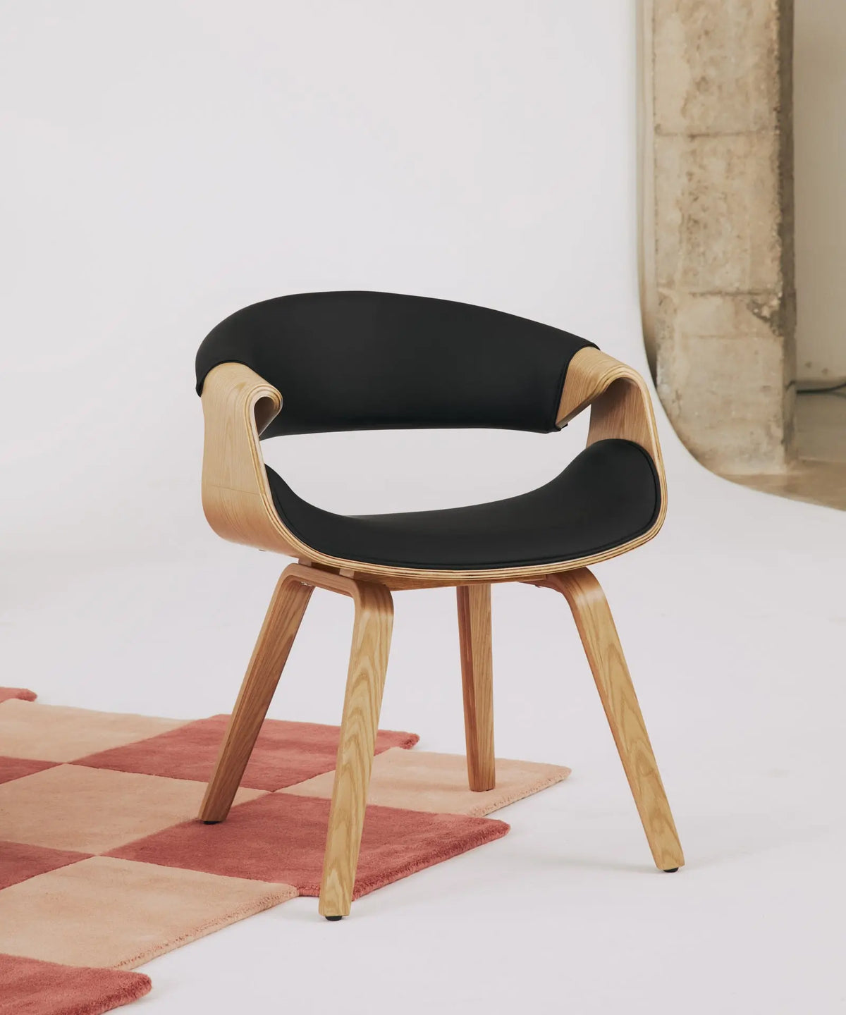 41887124193459 Silla de Comedor en Madera y Polipiel Binsa Sillas de Madera Northdeco