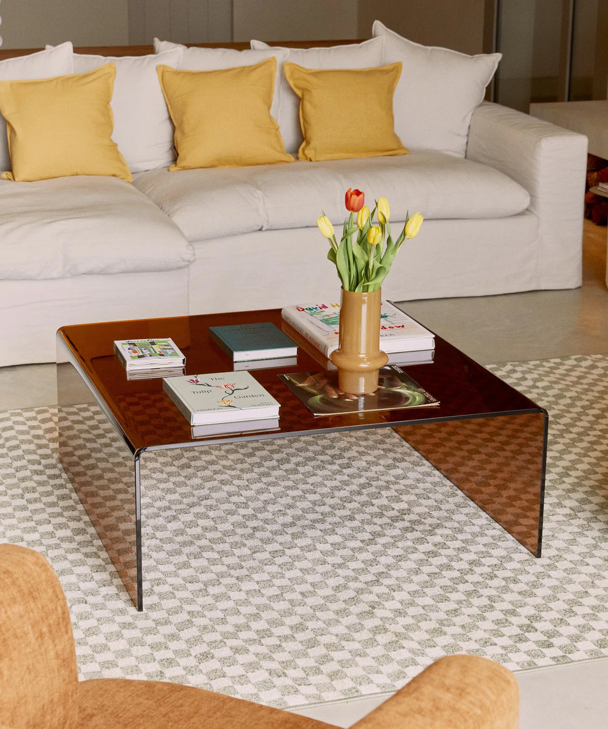 47204970496337 Mesa Cuadrada de Cristal Burano 100 cm x 100 cm Mesas de Cristal Northdeco