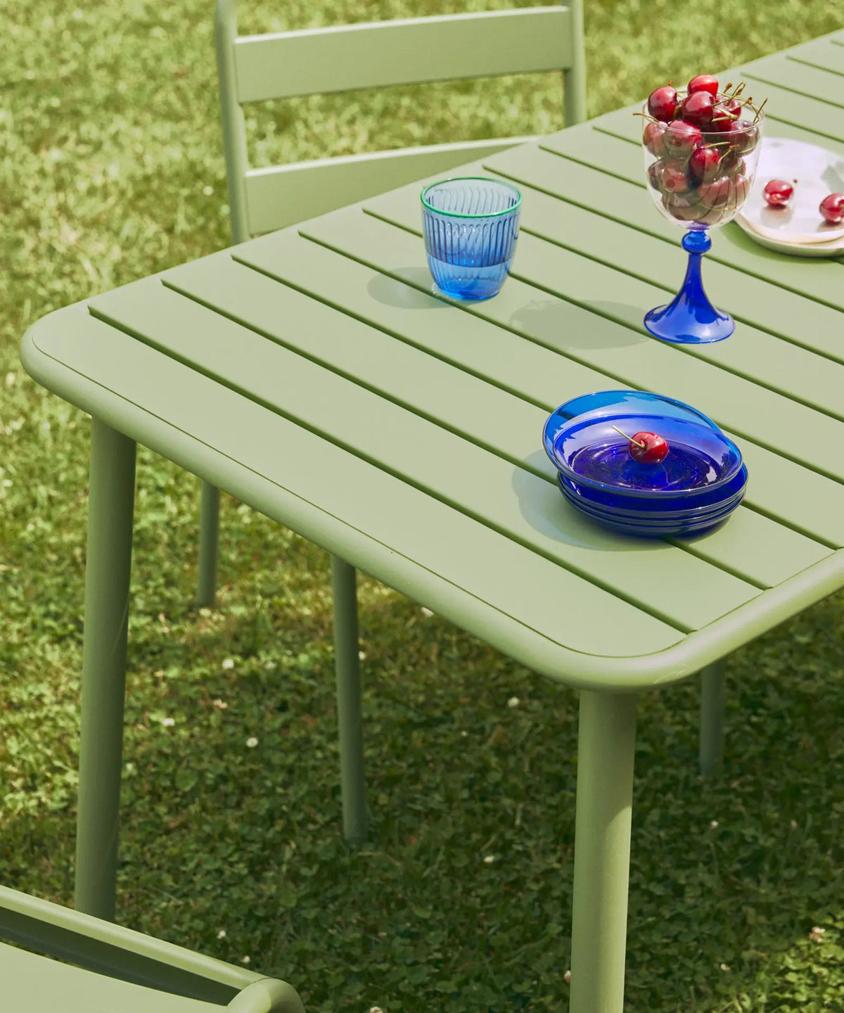 55102318936450 Mesa exterior de metal alargada Sora (140x70 cm) Mesas Northdeco