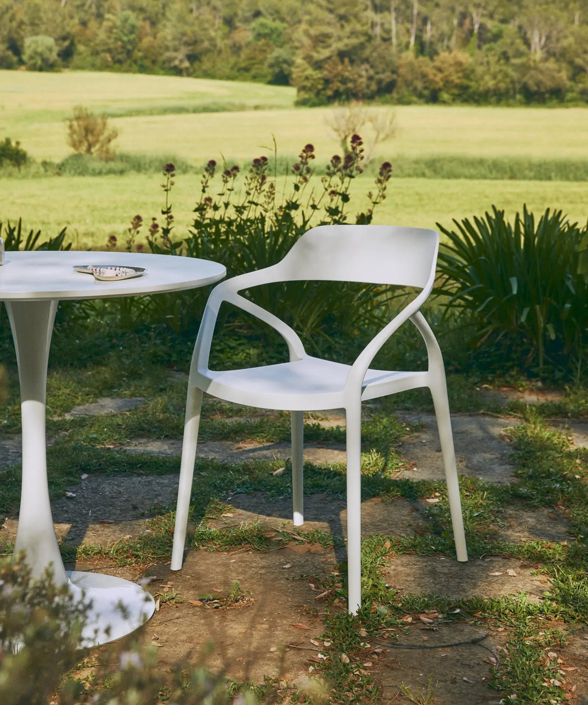 49862665797969 Silla de Polipropileno con Reposabrazos Grace Sillas de Plástico Northdeco