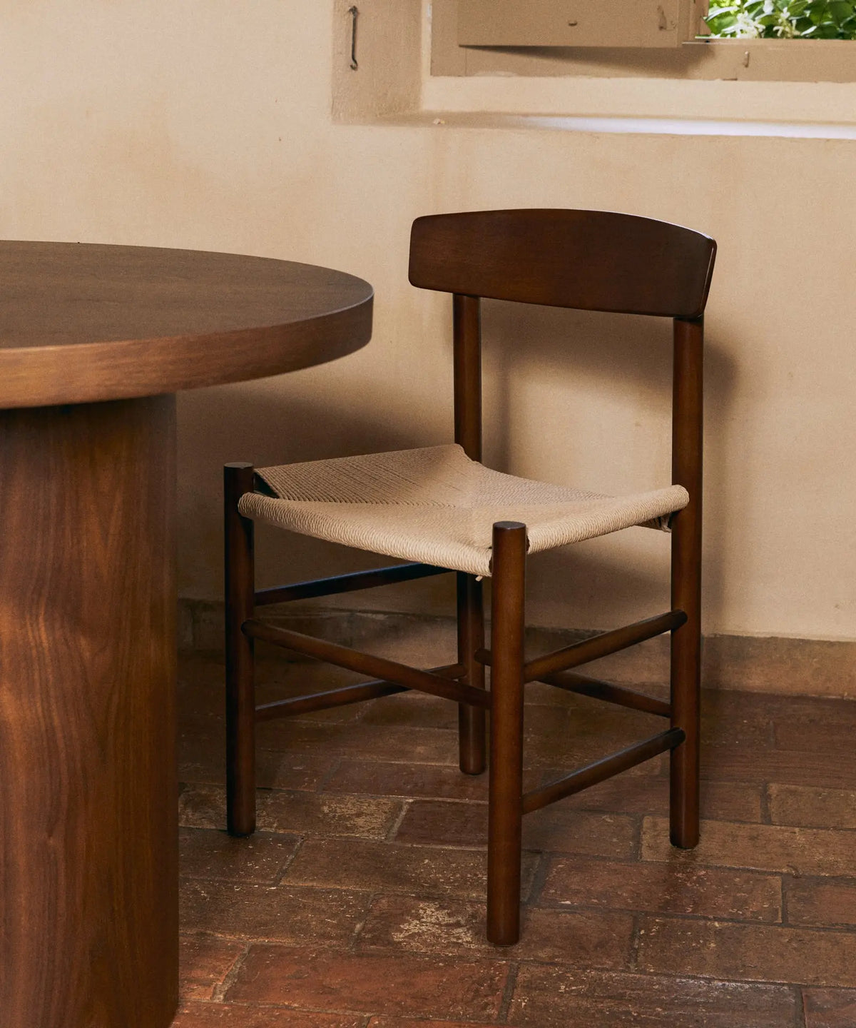 54992793633154 Silla de Comedor de Madera y Cuerda Trenzada Alba Sillas Nórdicas Northdeco