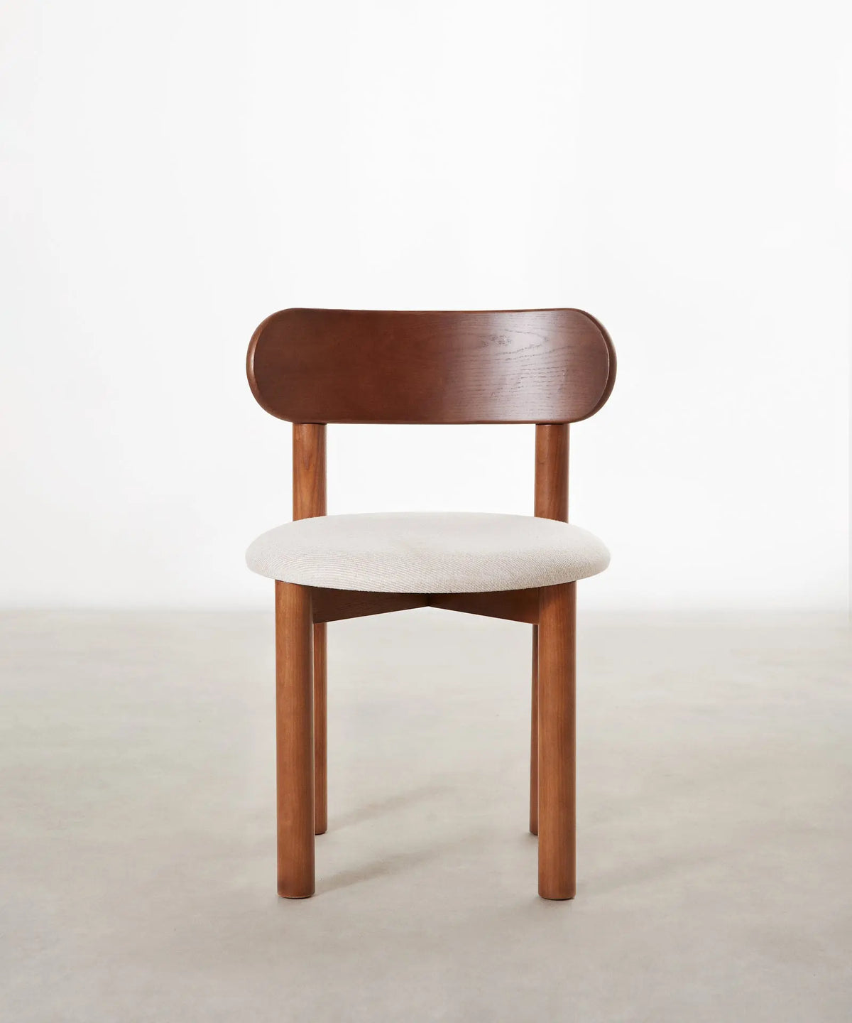 55651798876546 Silla de Comedor en Madera Tapizada Bianca Sillas Nórdicas Northdeco