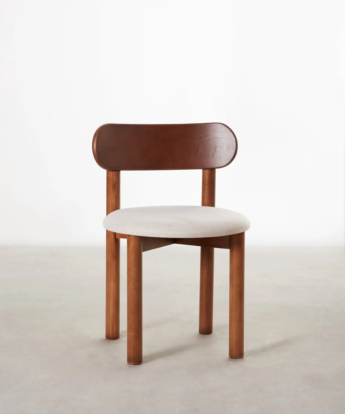 55651798876546 Silla de Comedor en Madera Tapizada Bianca Sillas Nórdicas Northdeco