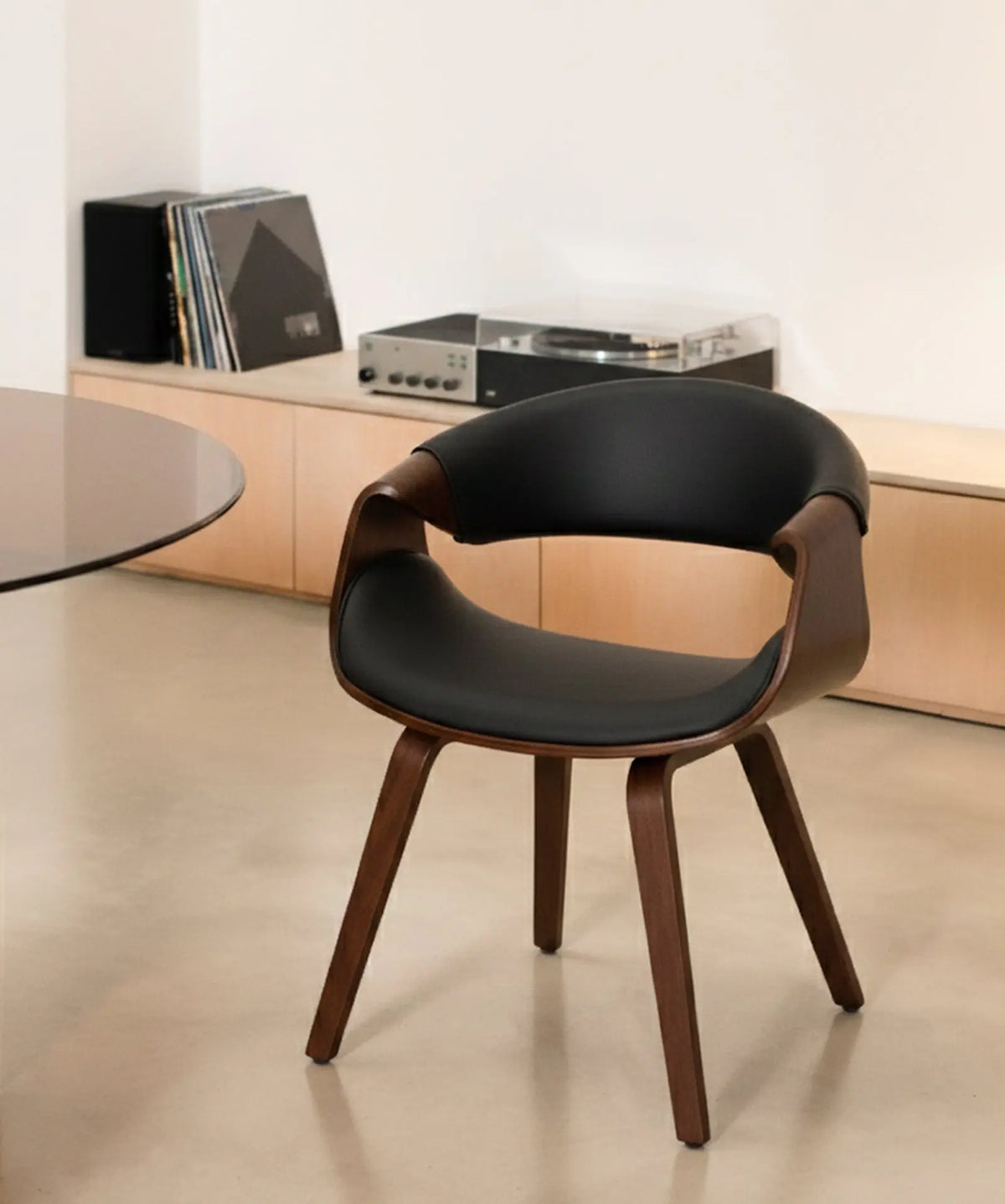 41887124226227 Silla de Comedor en Madera y Polipiel Binsa Sillas de Madera Northdeco