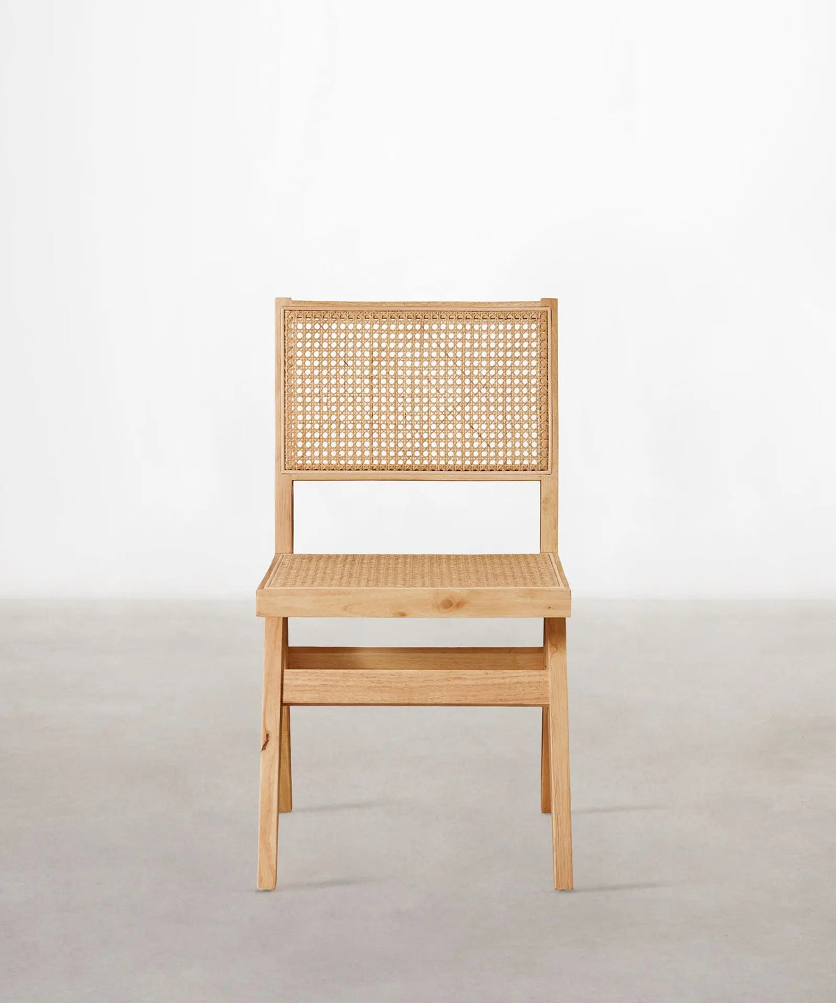 46643730350417 Silla de Comedor en Madera y Ratán Chiara Sillas de Madera Northdeco