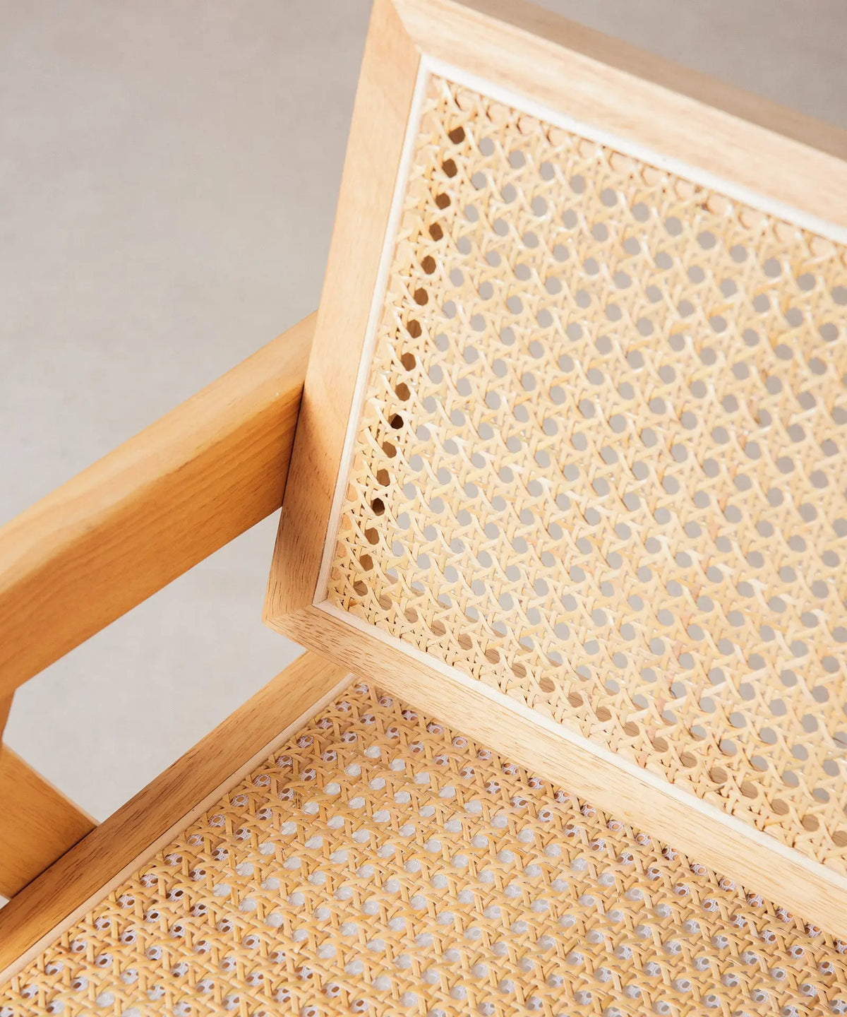 46640545988945 Silla de Comedor en Madera y Ratán con Reposabrazos Chiara Arms Sillas de Madera Northdeco