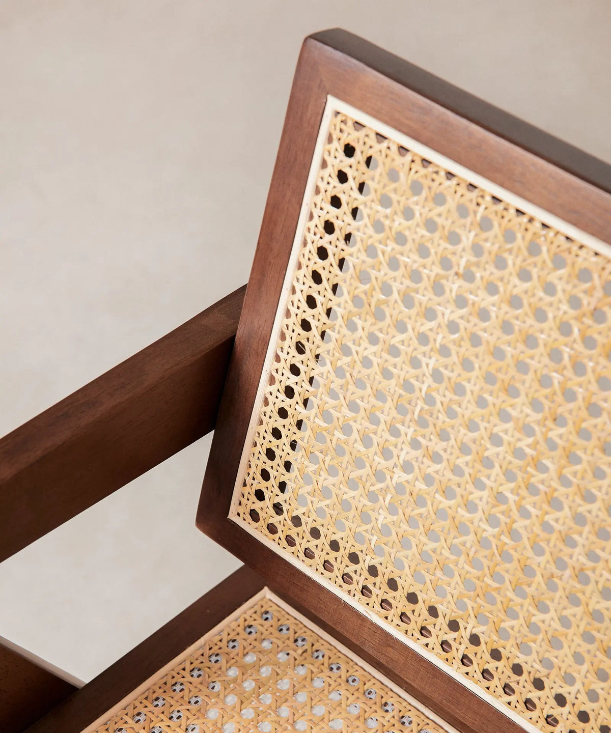 46640546054481 Silla de Comedor en Madera y Ratán con Reposabrazos Chiara Arms Sillas de Madera Northdeco