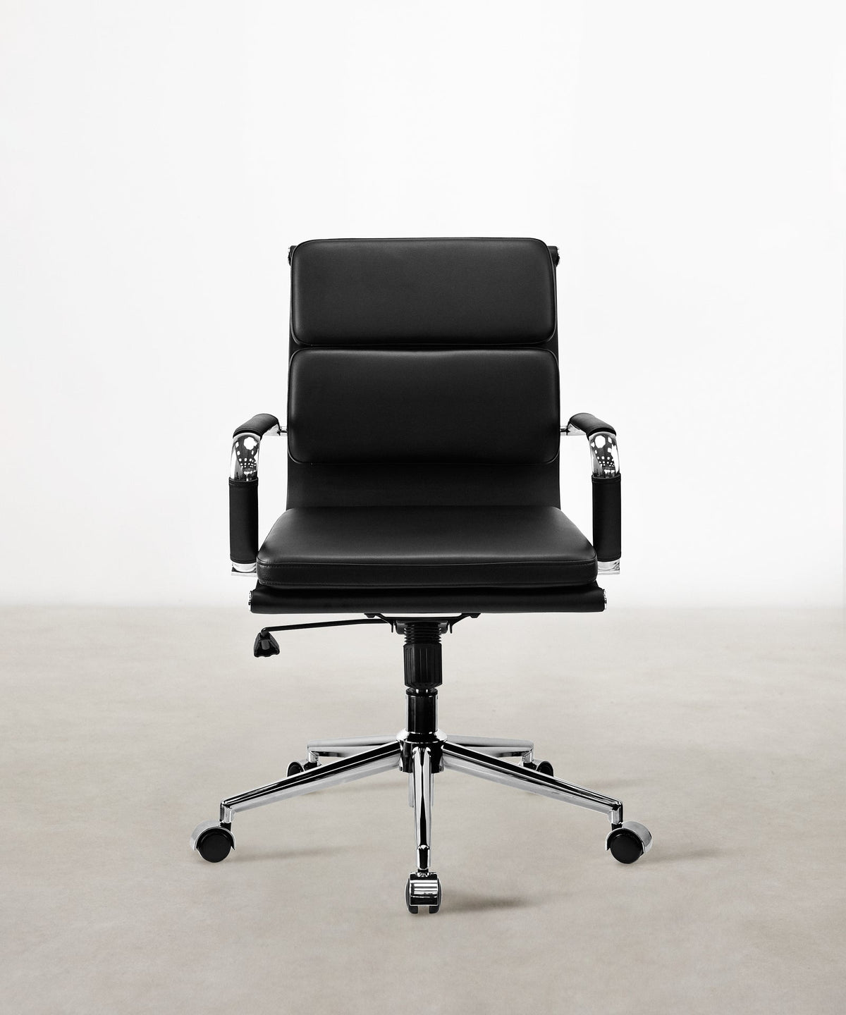 46683689222481 Silla de Oficina en Piel Low Base Jackson Sillas de Oficina Northdeco