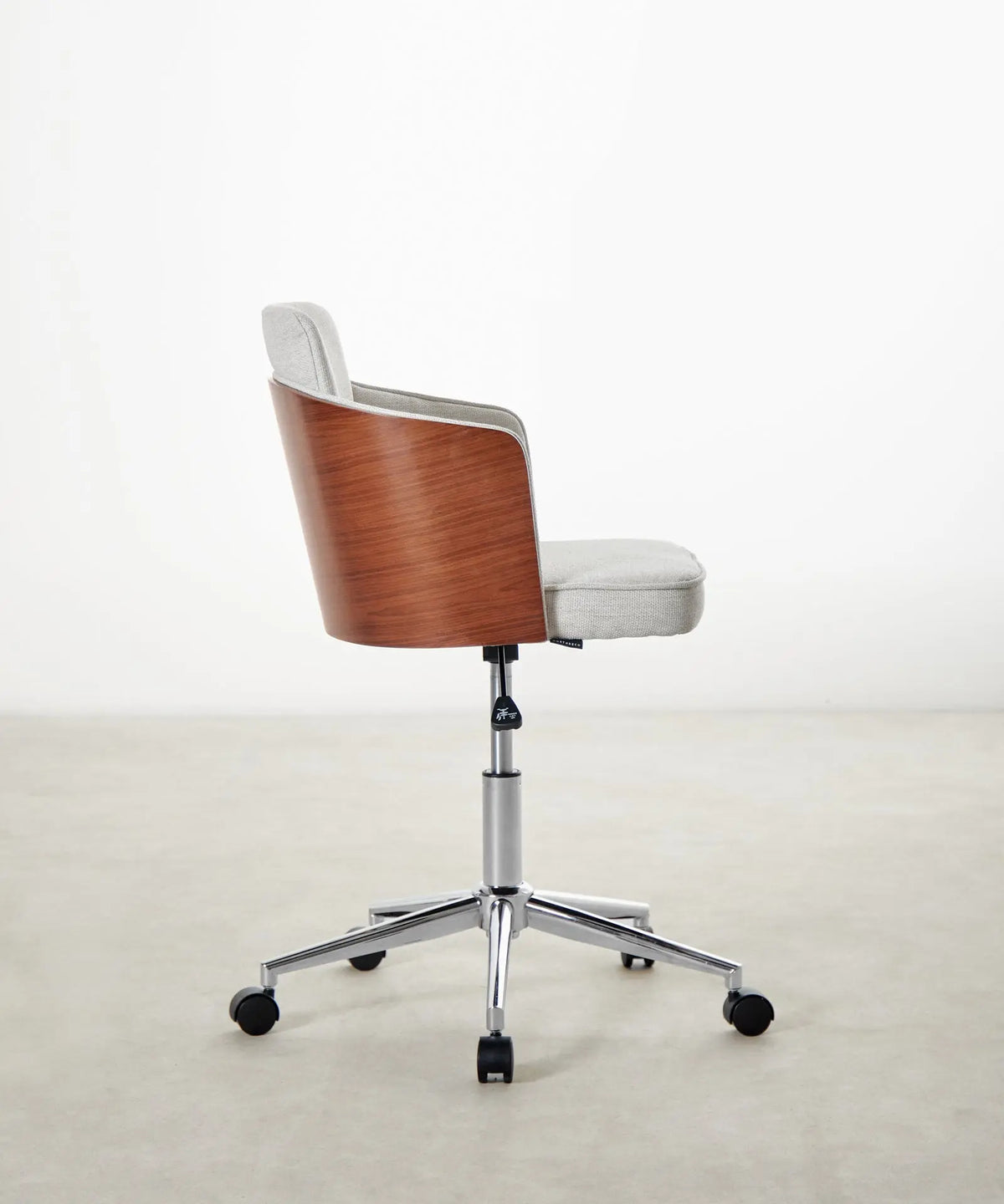 54899372687746 Silla de Escritorio de Madera y Tapizada Ajustable Maddie  Northdeco