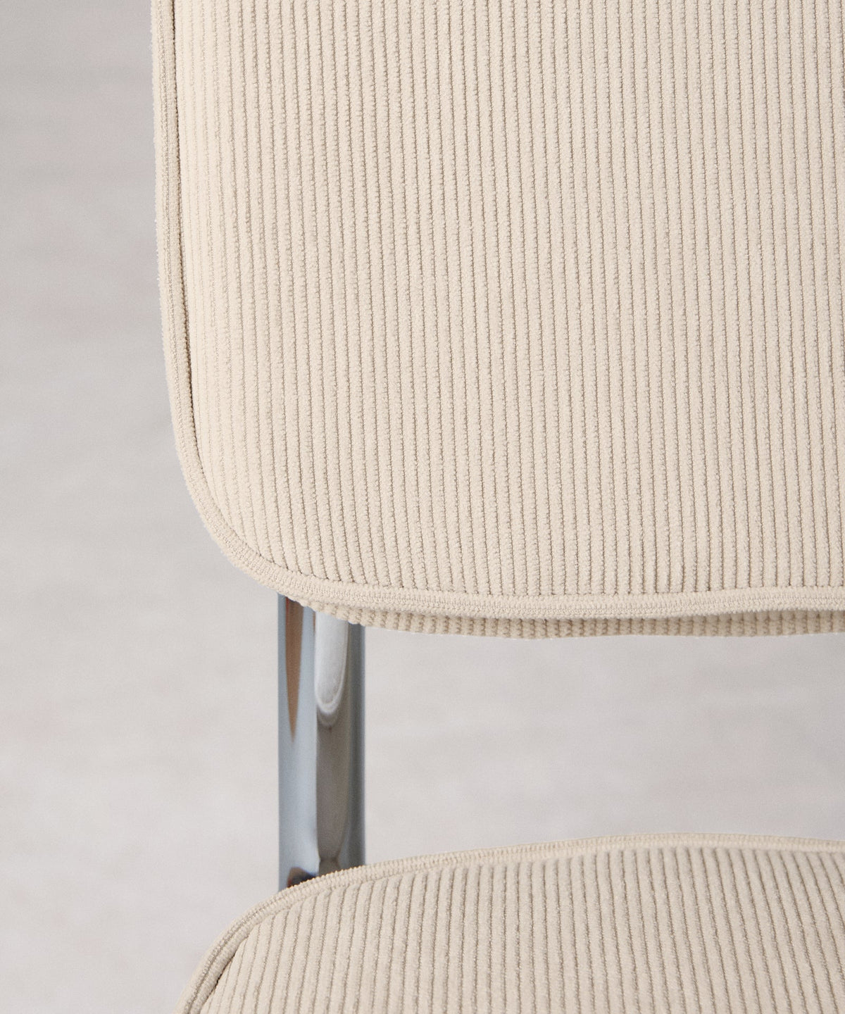 56626077335938 Silla de Comedor Tela de Pana y Metal Anela Sillas tapizadas Northdeco
