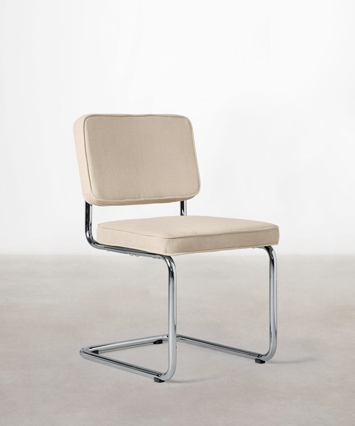 56626077335938 Silla de Comedor Tela de Pana y Metal Anela Sillas tapizadas Northdeco