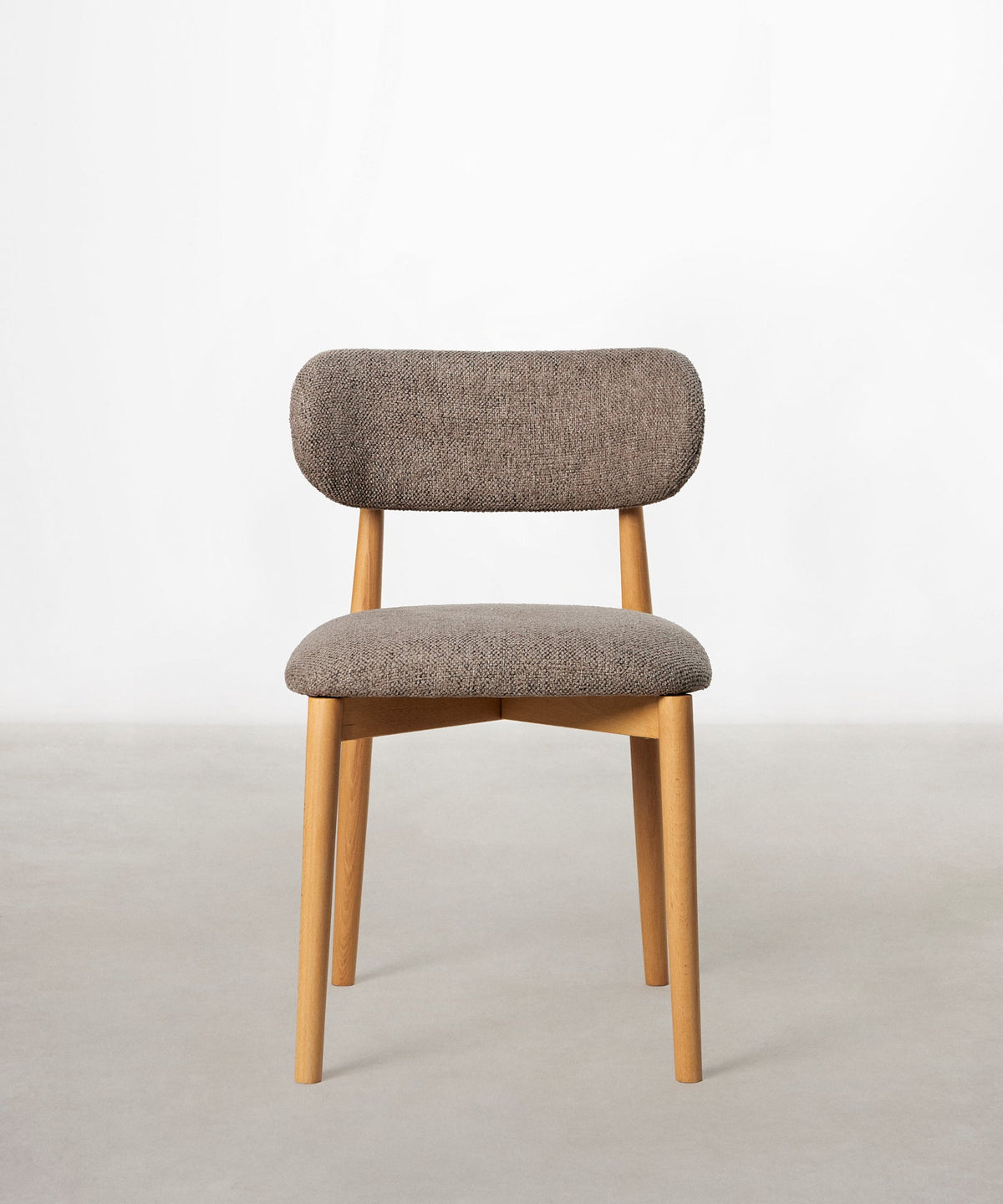 55966934139266 Silla de Comedor en Madera y Tapizada Dean Sillas Nórdicas Northdeco
