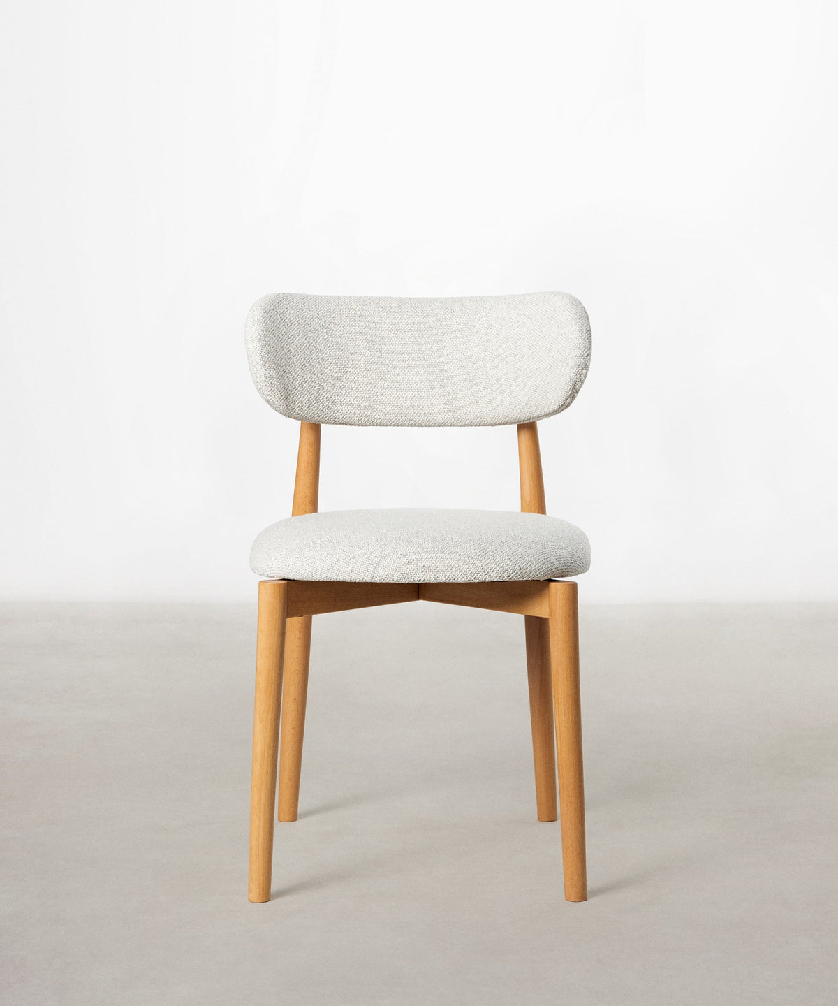 55966739988866 Silla de Comedor en Madera y Tapizada Dean Sillas Nórdicas Northdeco