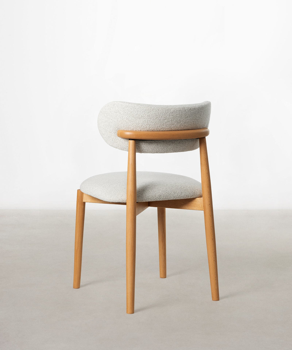 55966739988866 Silla de Comedor en Madera y Tapizada Dean Sillas Nórdicas Northdeco
