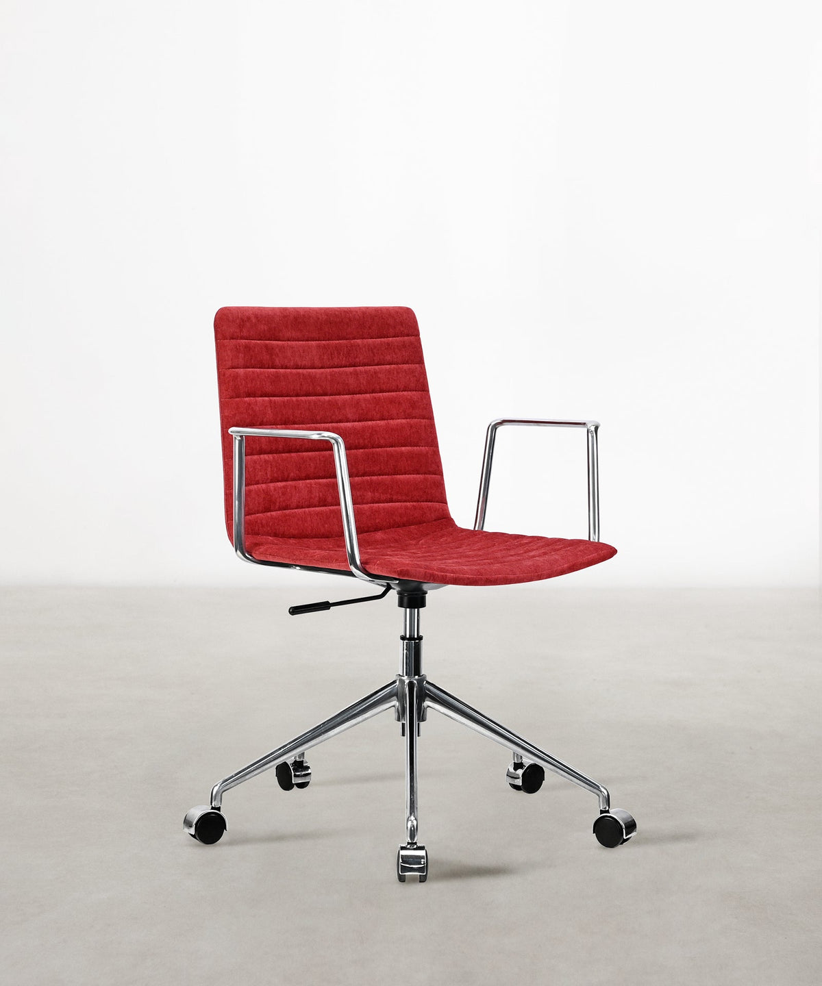 55919771976066 Silla de Escritorio Tapizada y Ajustable Jamie - Black Edition Sillas de Oficina Northdeco Rojo