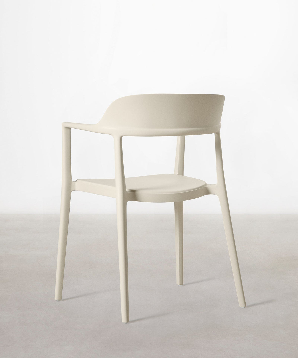 56381895639426 Silla de Polipropileno con Reposabrazos Naomi Sillas de Plástico Northdeco