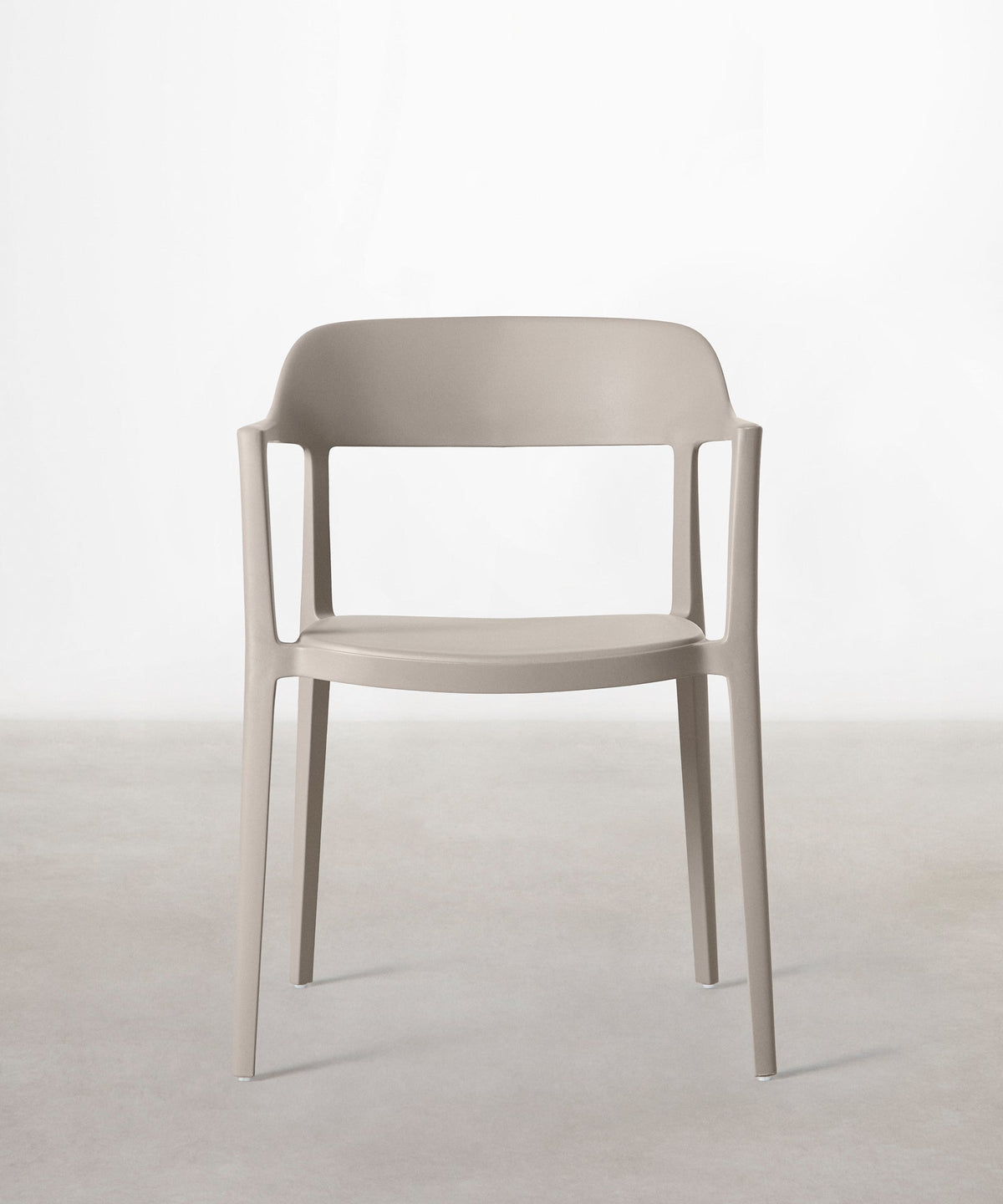 56456419803522 Silla de Polipropileno con Reposabrazos Naomi Sillas de Plástico Northdeco