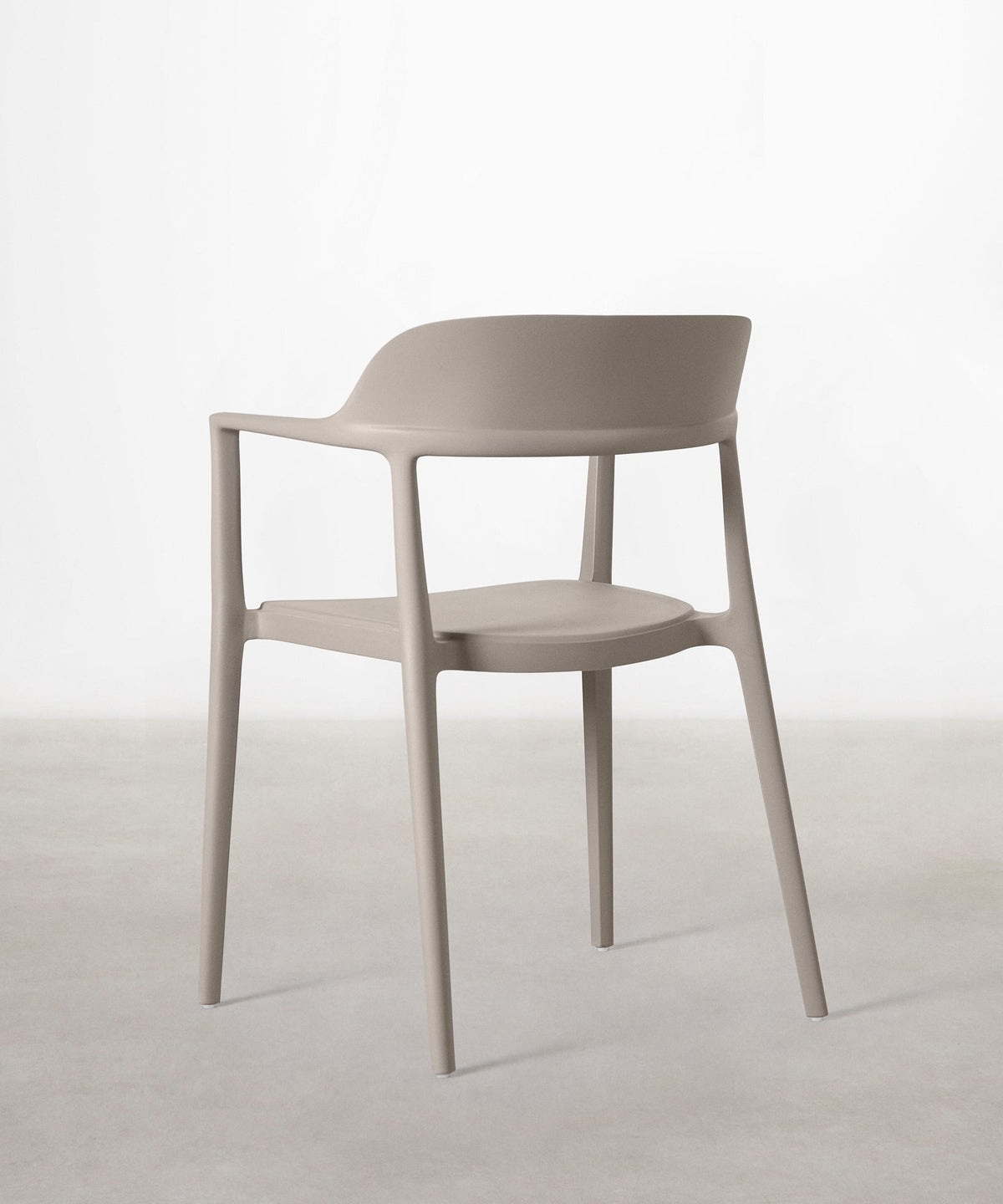 56456419803522 Silla de Polipropileno con Reposabrazos Naomi Sillas de Plástico Northdeco