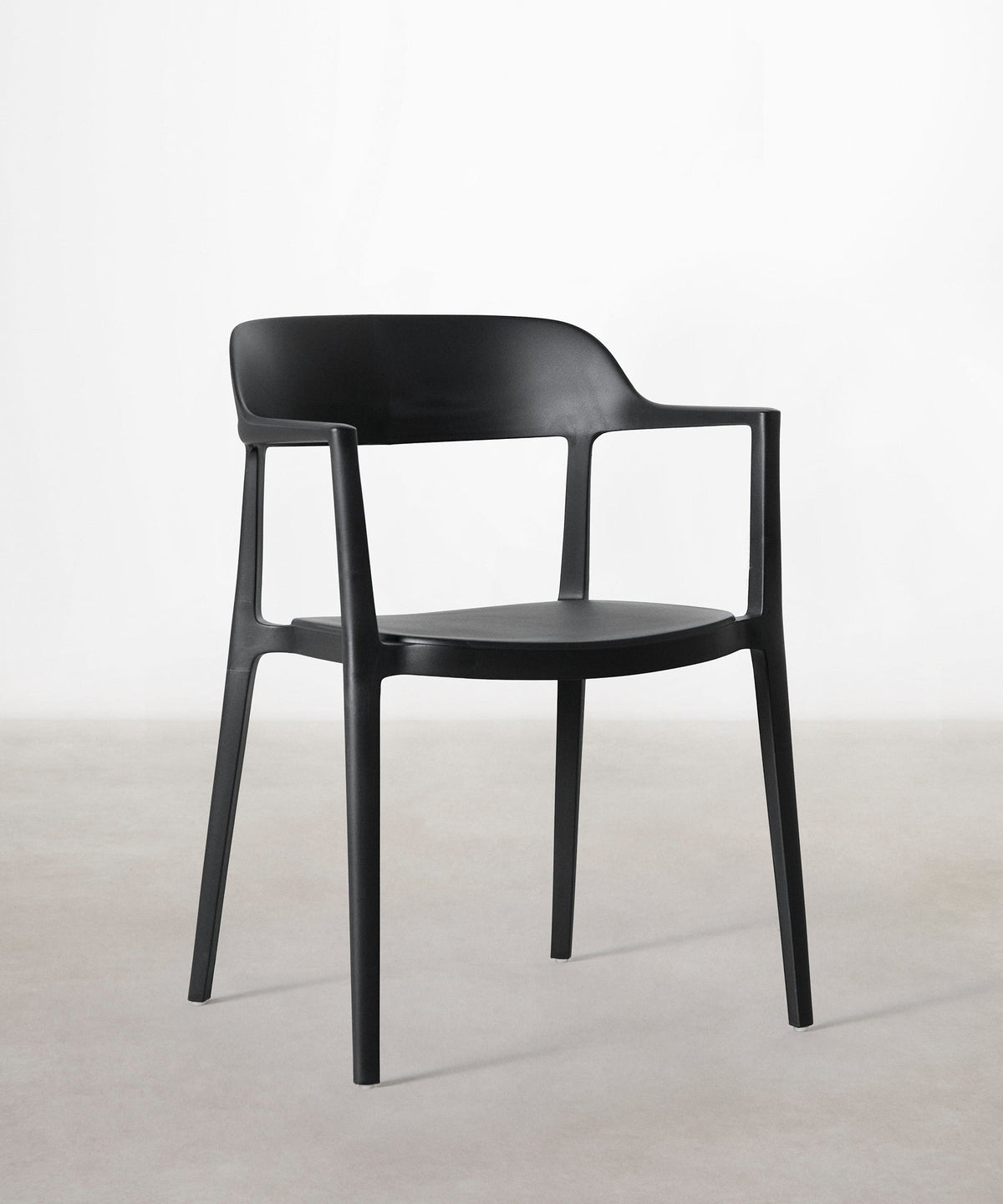 56456419869058 Silla de Polipropileno con Reposabrazos Naomi Sillas de Plástico Northdeco