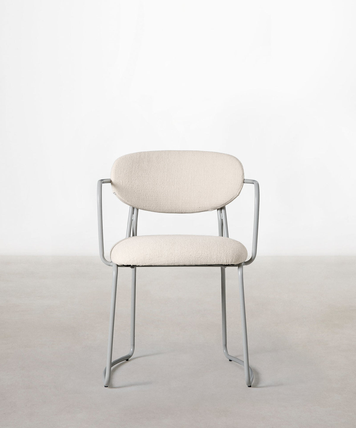 56625826627970 Silla de Comedor de Tela y metal con Reposabrazos Mortiz Arms Sillas tapizadas Northdeco