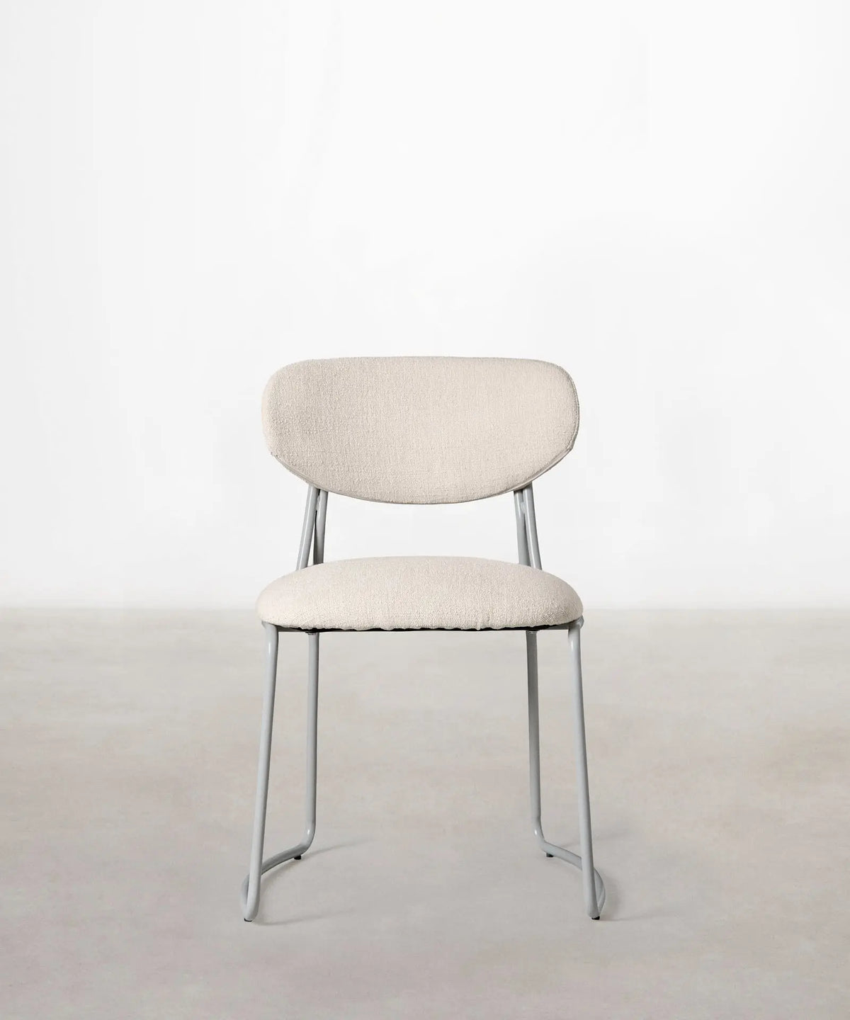 56625769611650 Silla de Comedor de Tela y metal Moritz Sillas tapizadas Northdeco