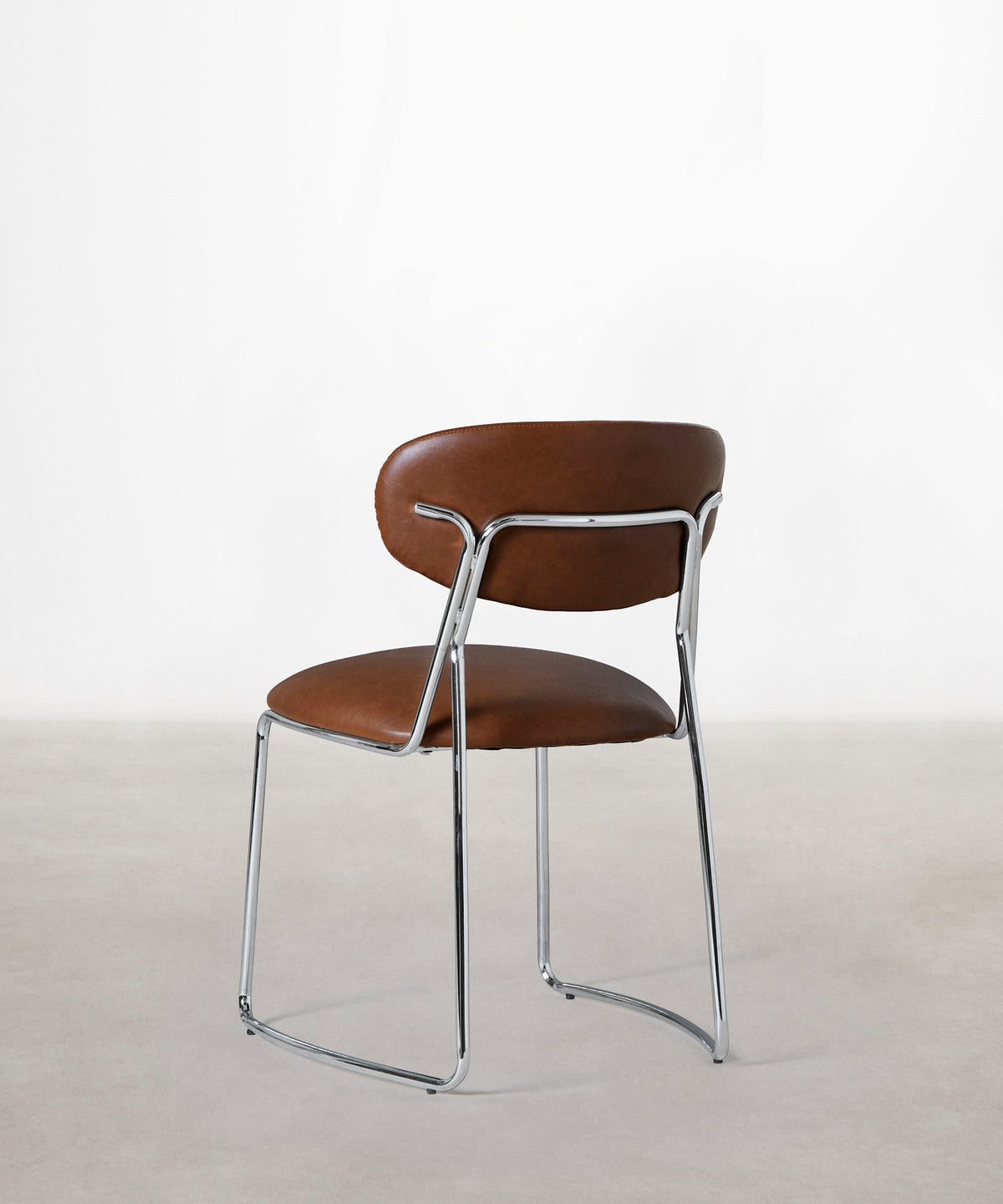 56625734746498 Silla de Comedor de Polipiel y Metal Moritz PU Sillas tapizadas Northdeco